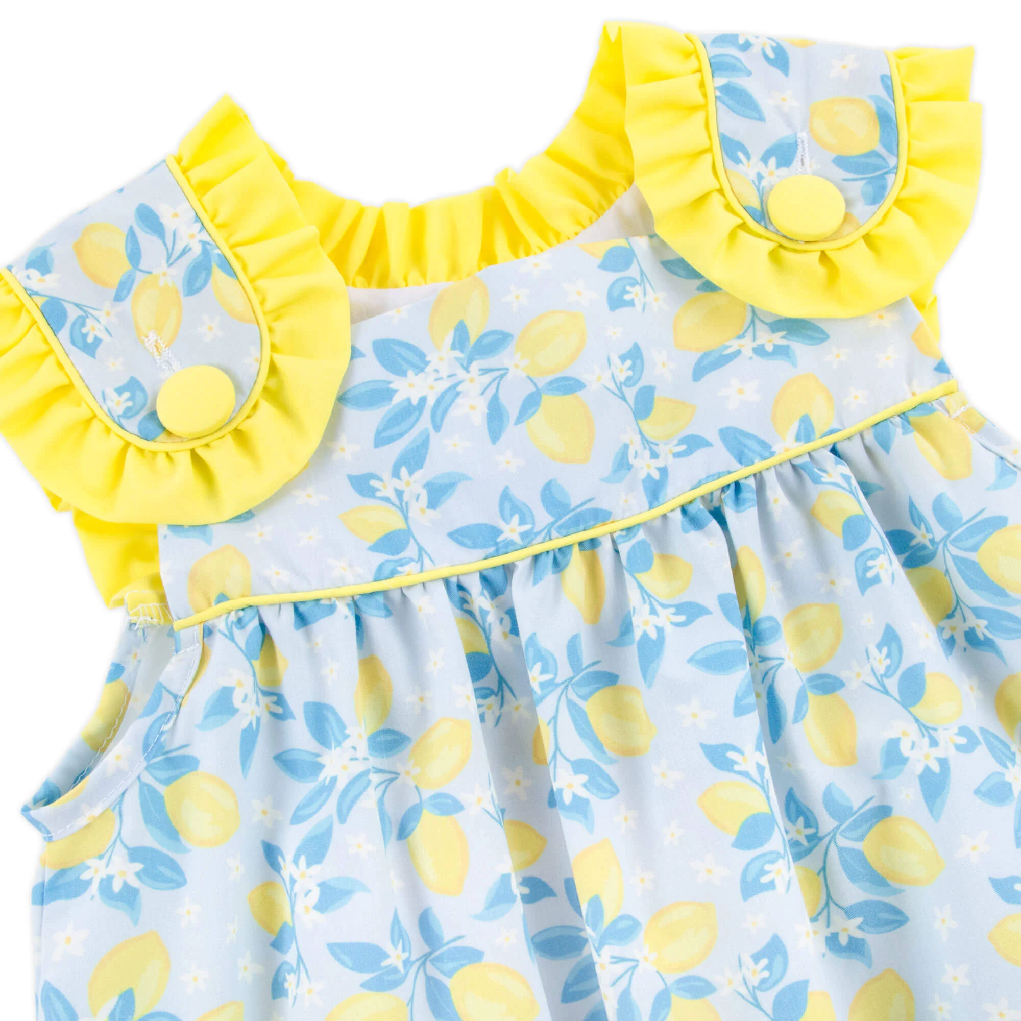 Summer Lemon Floral Lulu Dress - Image 2