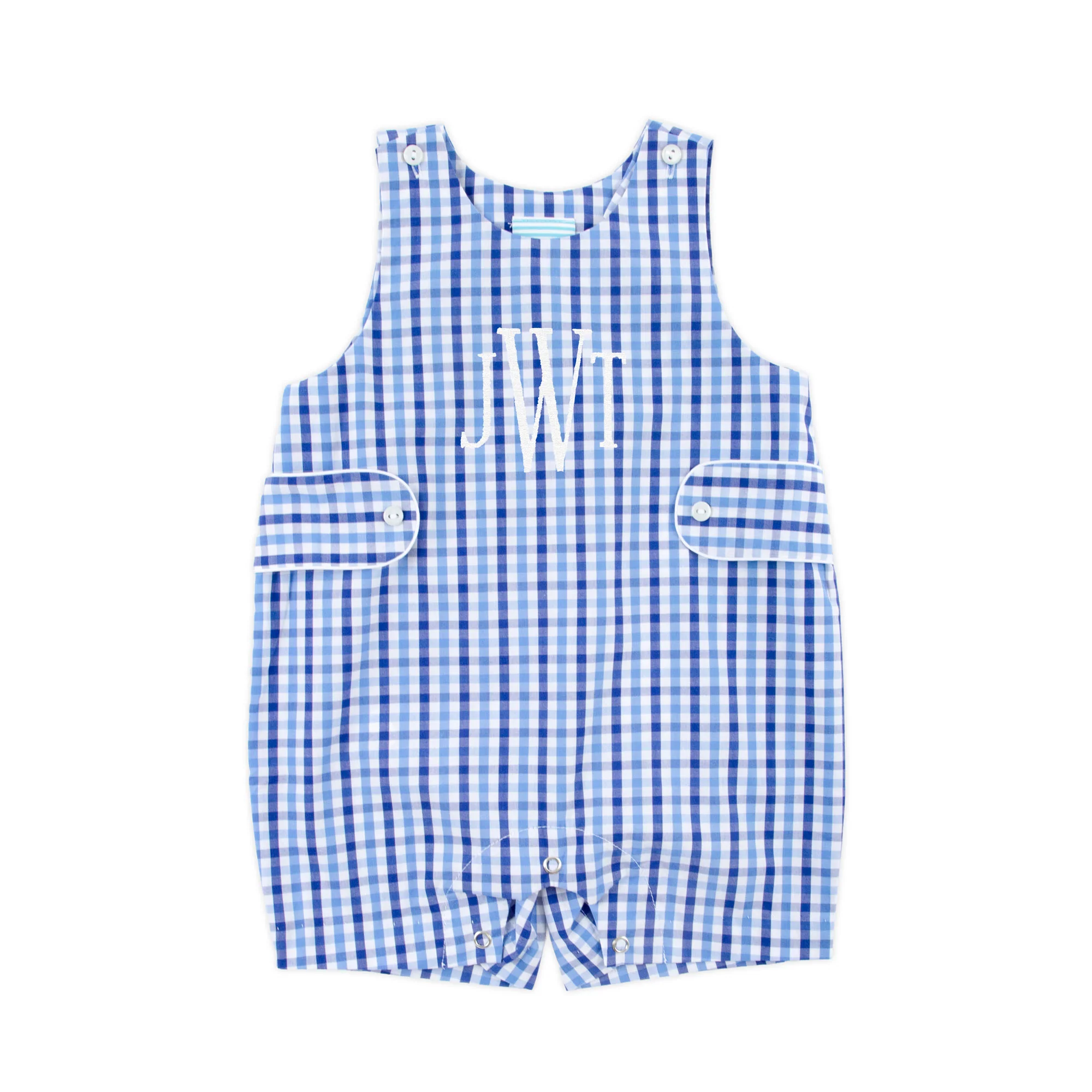 Summer Time Blue Gingham Jon Jon - Image 2