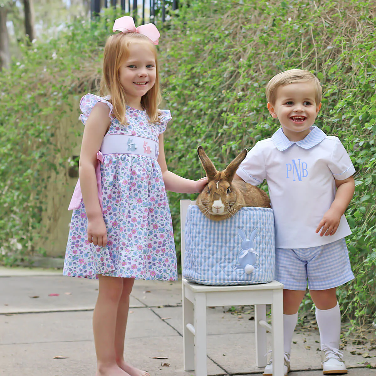 Light Blue Check Collared Short Set - Image 3