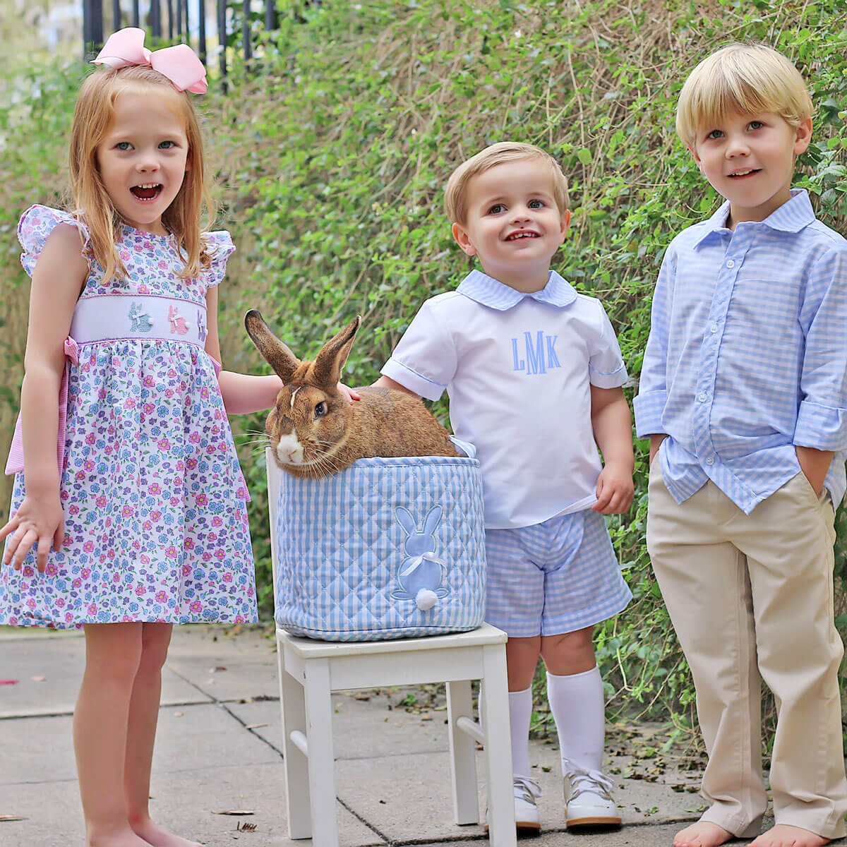 Light Blue Check Collared Short Set - Image 5