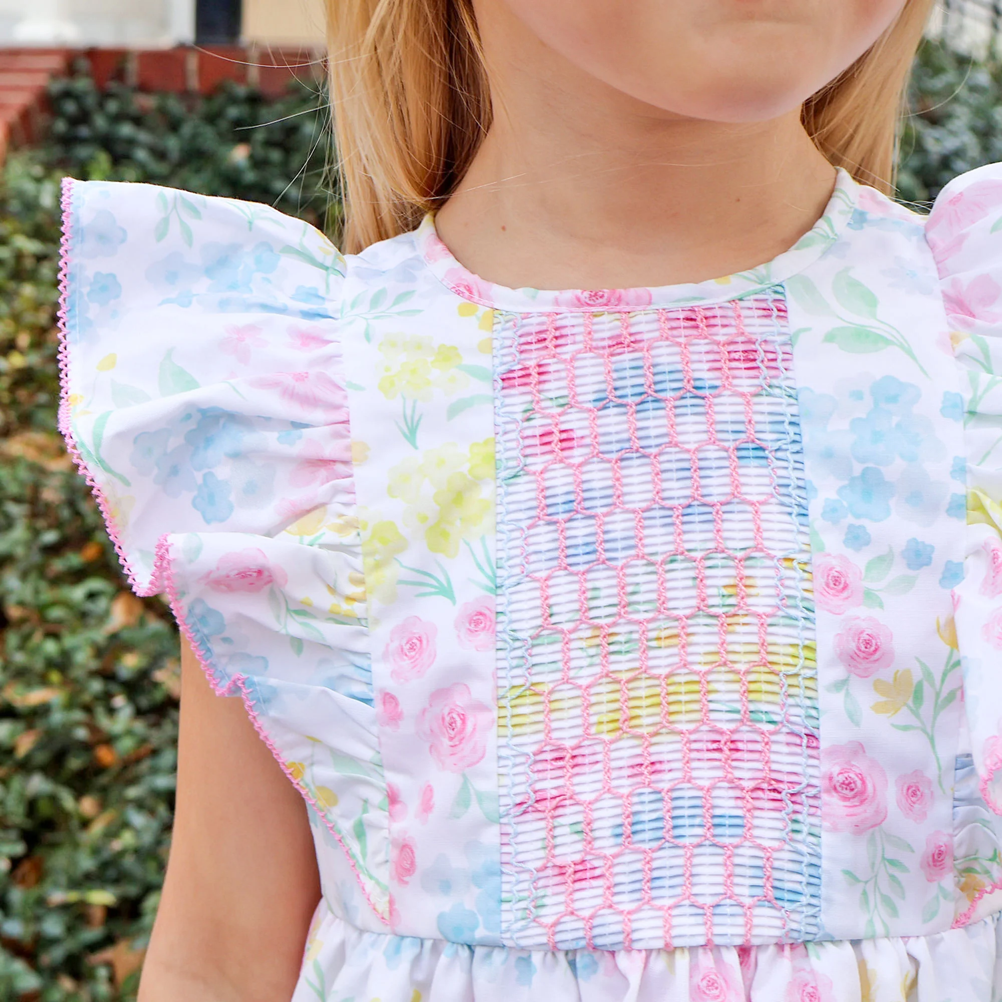 Sweet Floral Smocked Rachel Dress - Image 3
