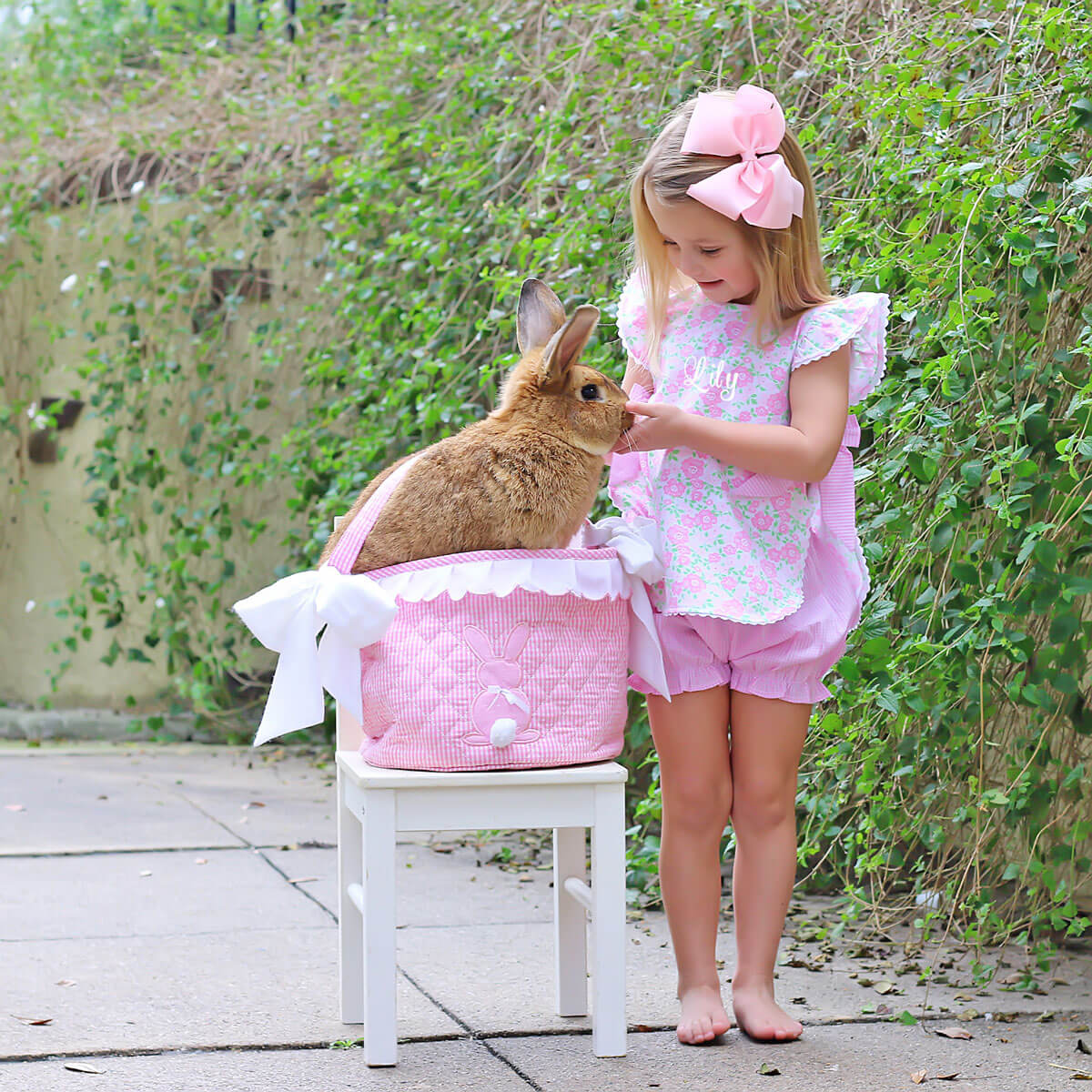 Sweet Floral Pink Layla Bloomer Set - Image 2