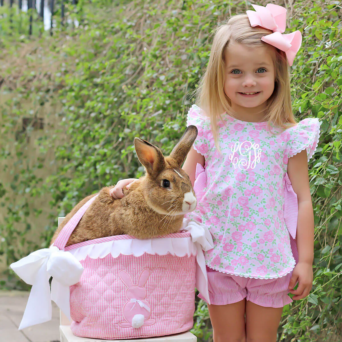 Sweet Floral Pink Layla Bloomer Set - Image 3