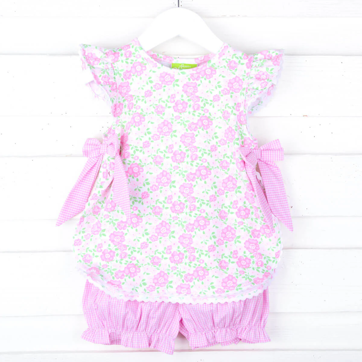 Sweet Floral Pink Layla Bloomer Set - Image 6