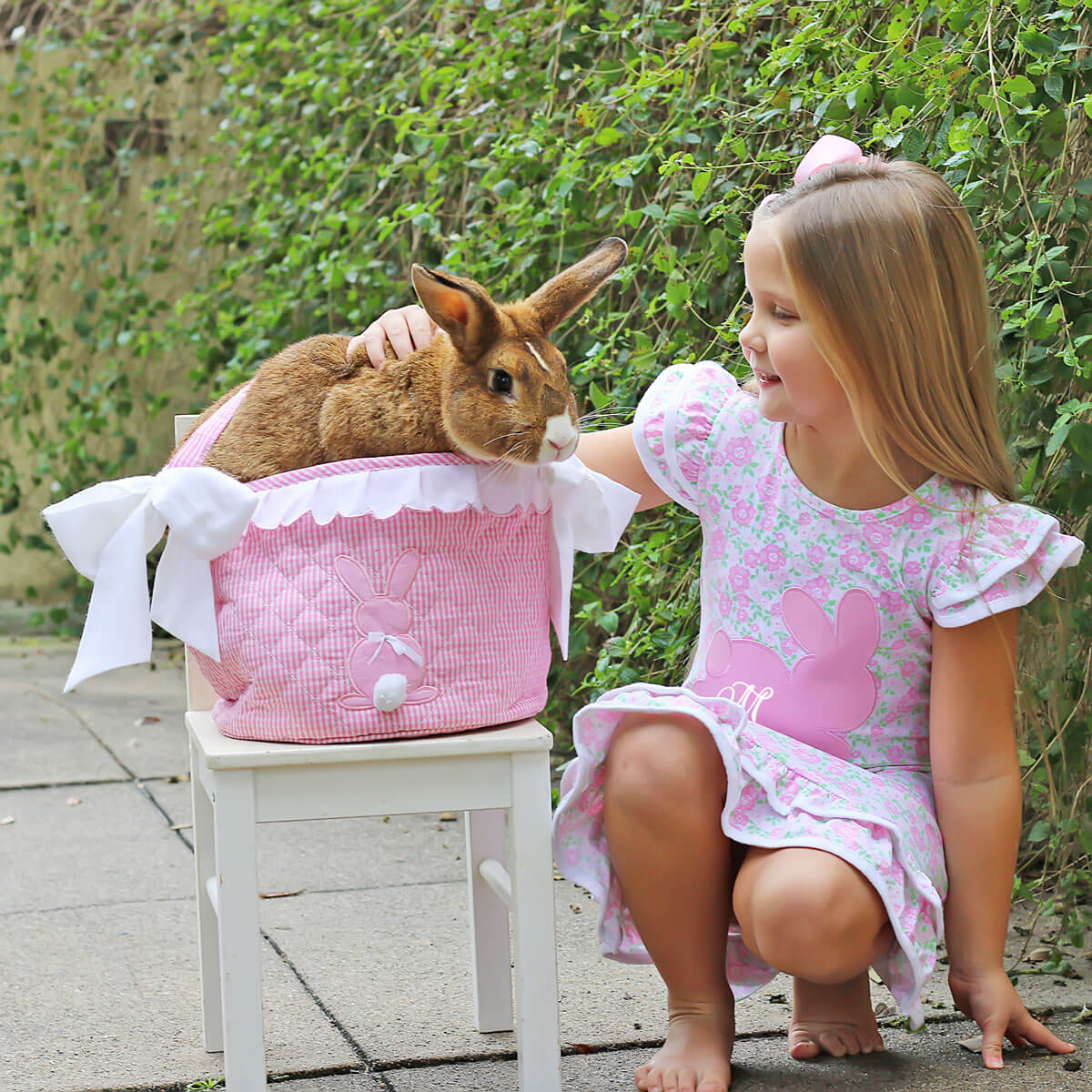 Sweet Floral Pink Bunny Milly Dress - Image 4