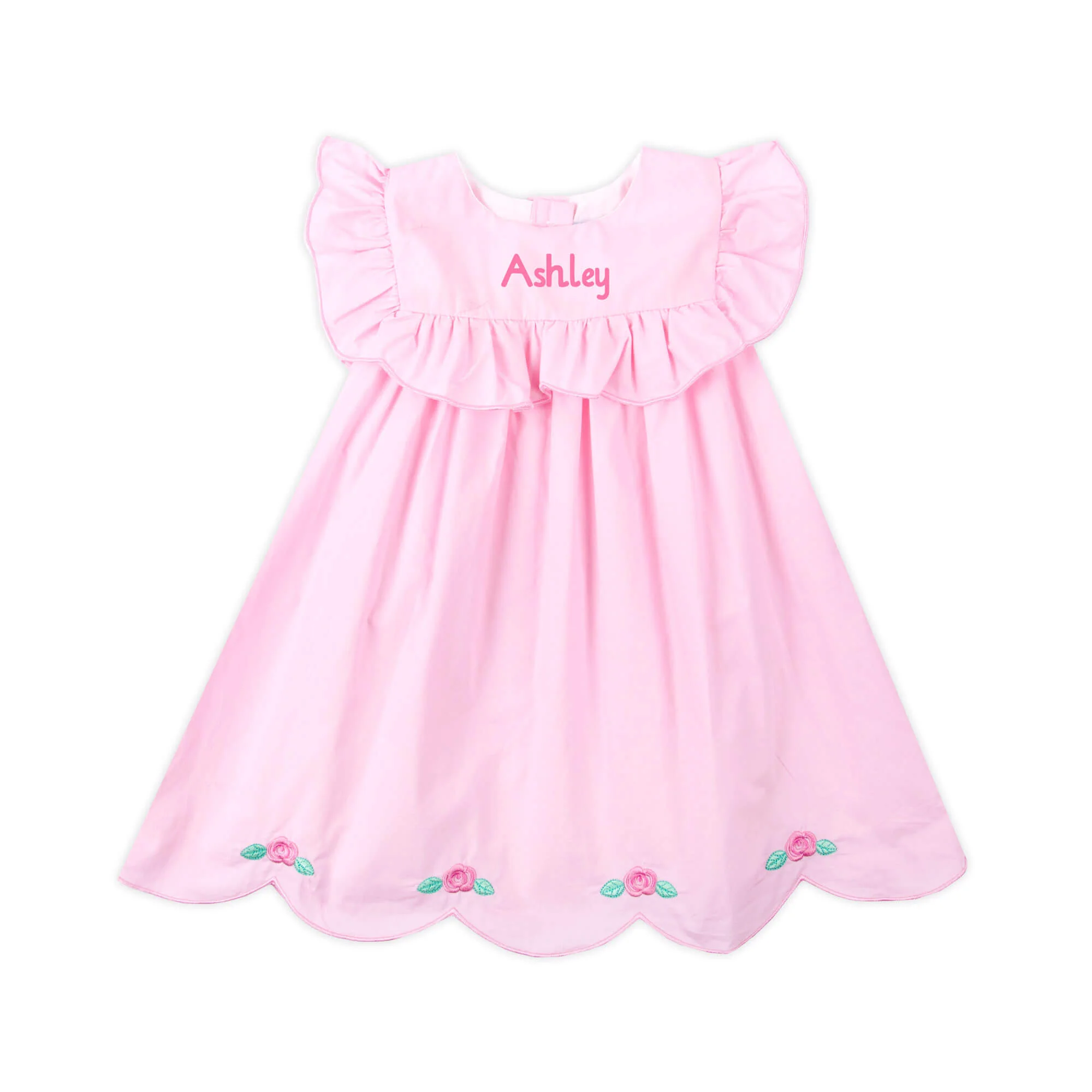 Sweet Flower Pink Bib Dress - Image 2