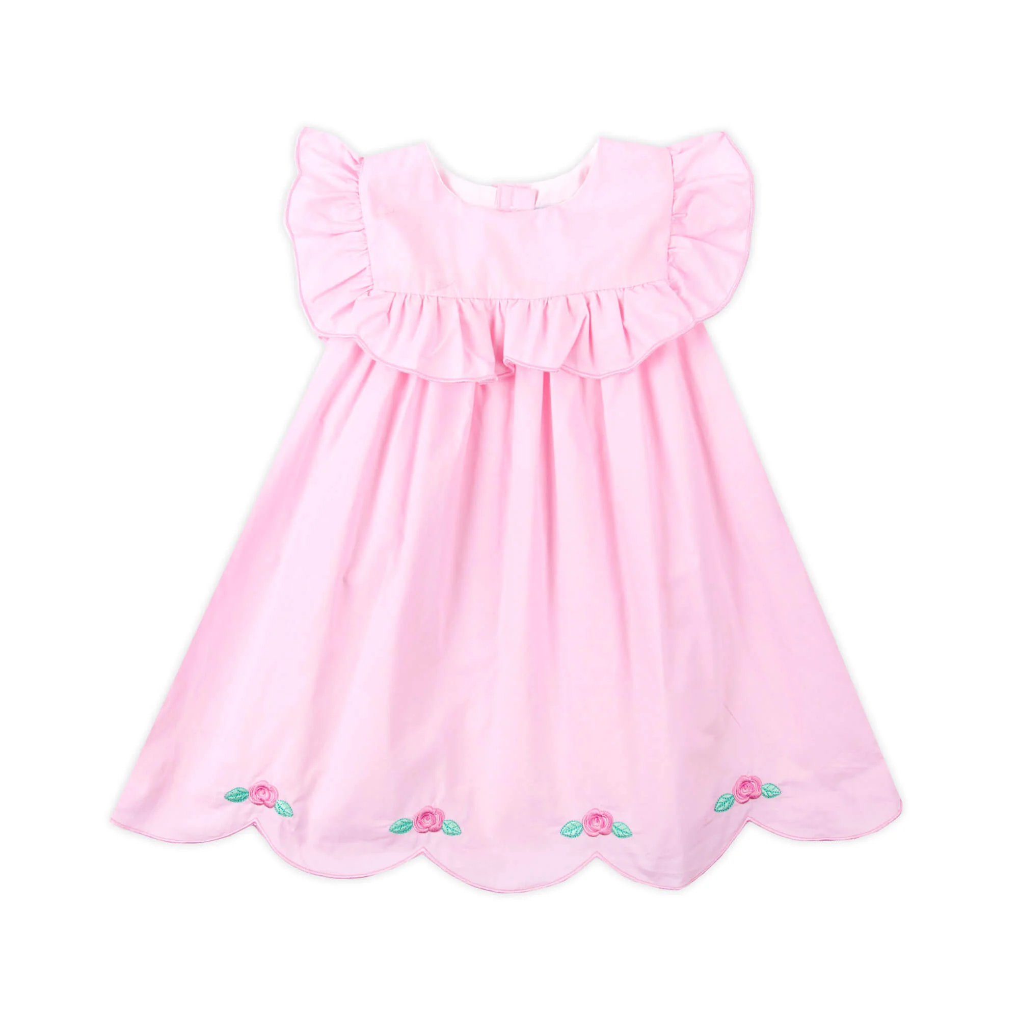 Sweet Flower Pink Bib Dress - Image 4