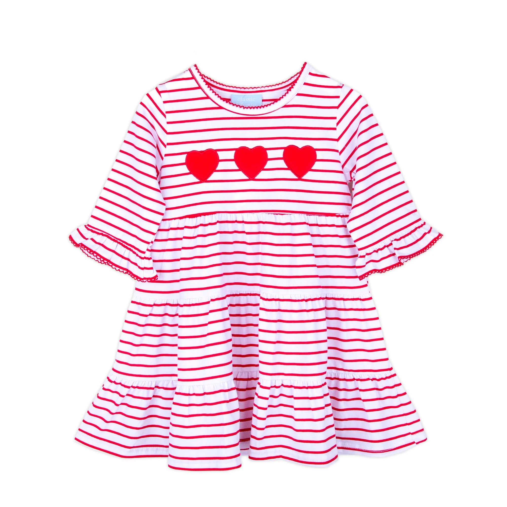 Sweet Valentine Red Stripe Callie Dress - Image 2
