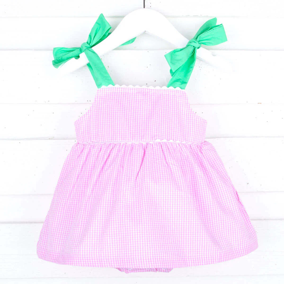 Pink Gingham Aubree Bubble - Image 3