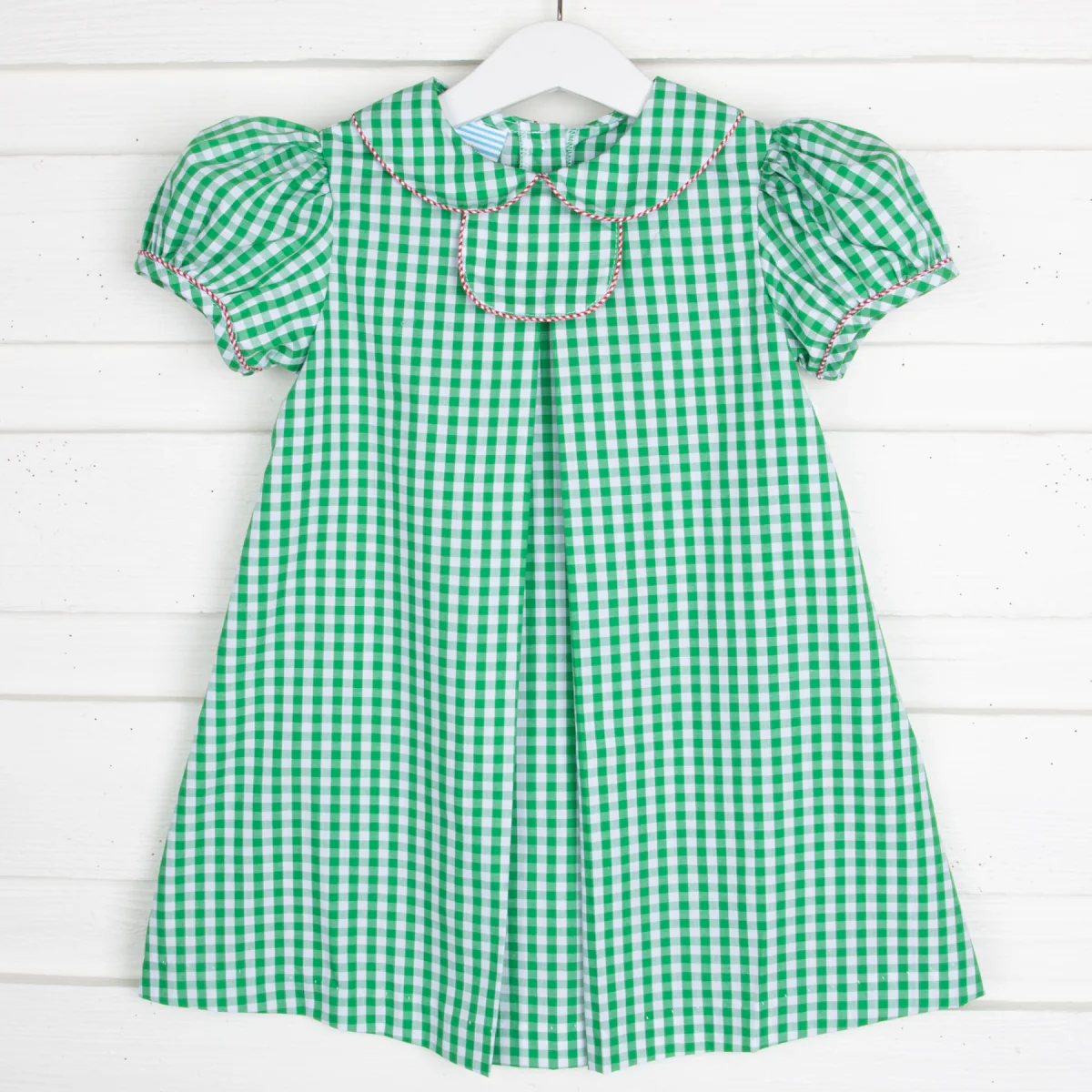 Tab Dress Green Check - Image 2
