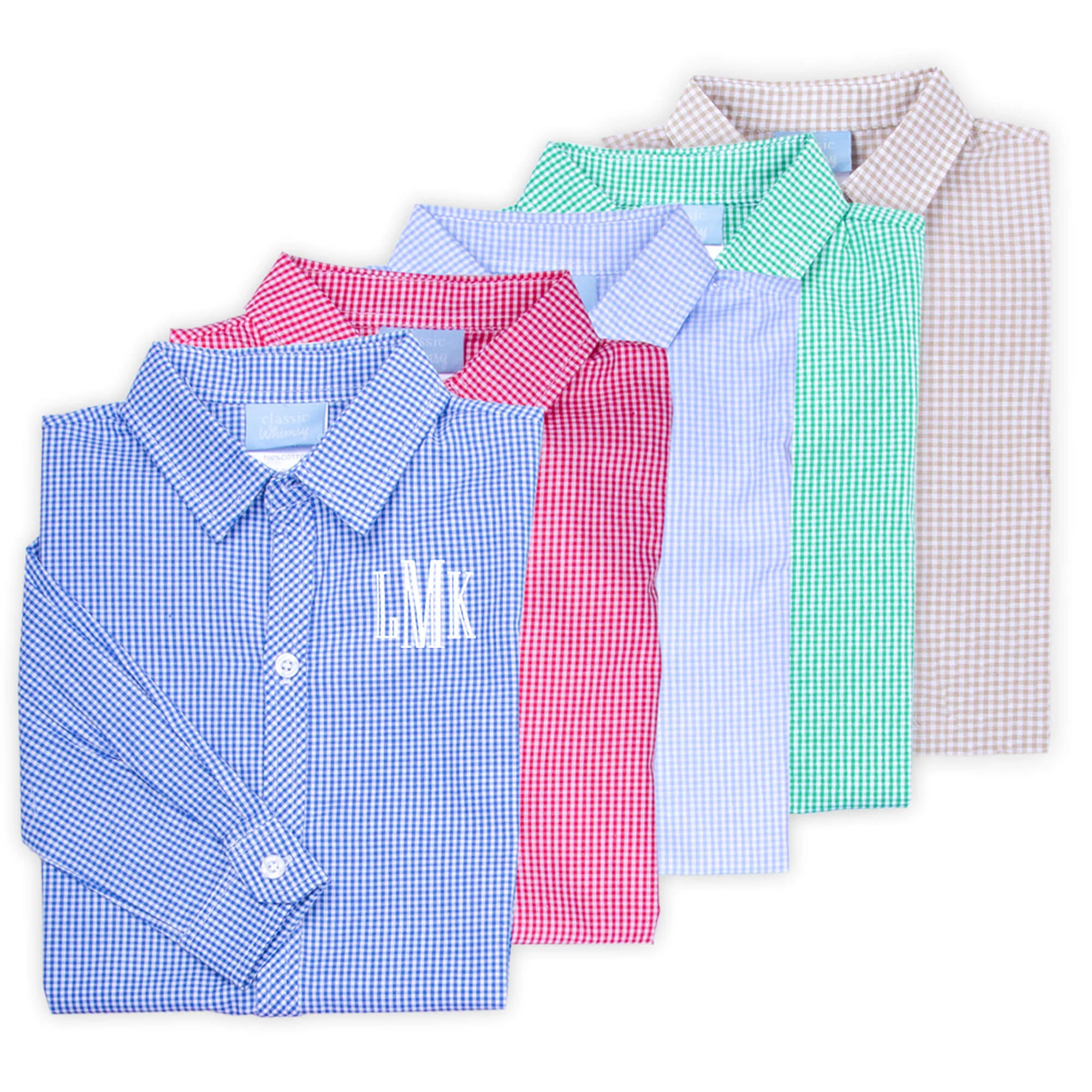 Gingham Button Down Shirt Red - Image 3