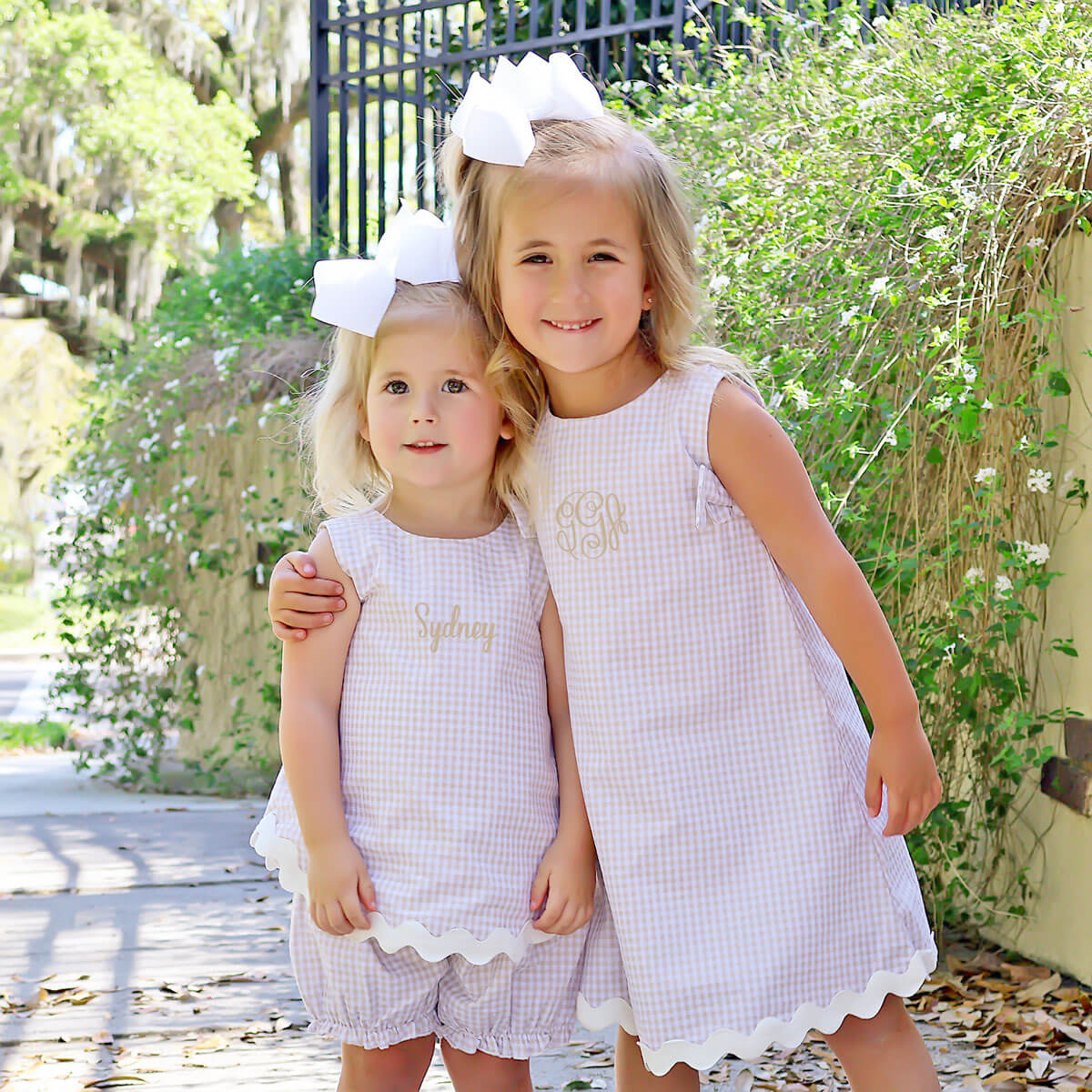 Tan Gingham Eleanor Dress - Image 3