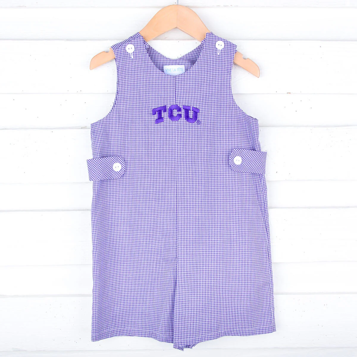 TCU Embroidered Purple Jon Jon - Image 3