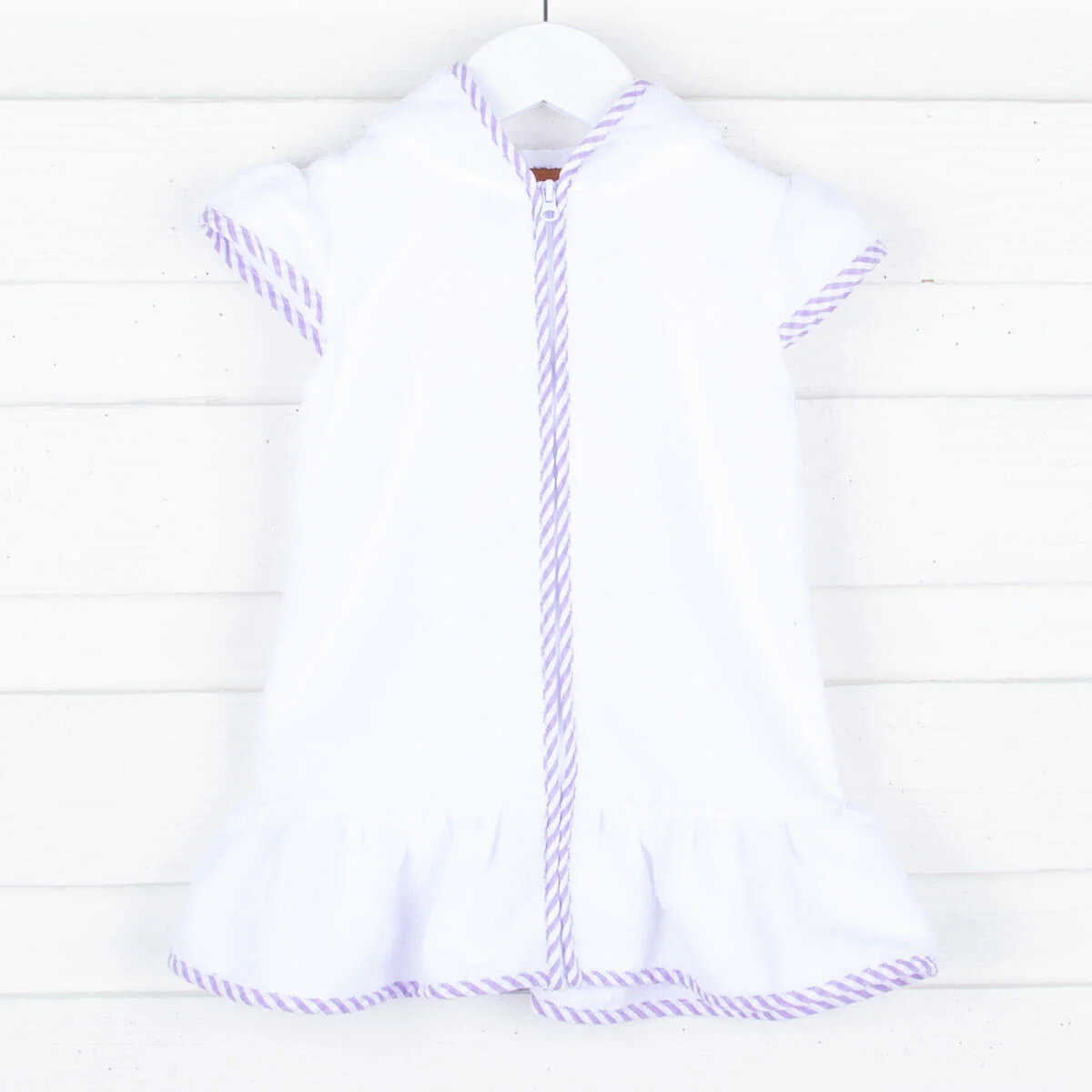 Terry Lavender Swimsuit Coverup - Image 3