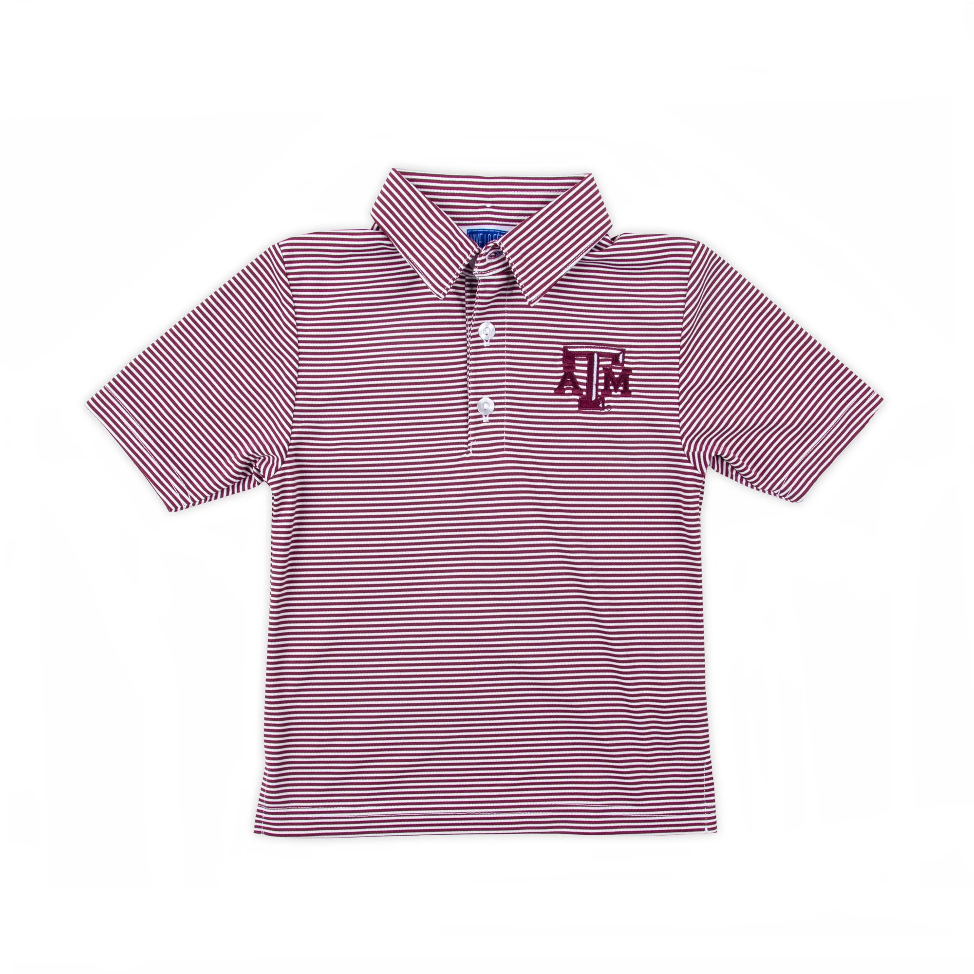 Texas A&M Embroidered Maroon Performance Polo - Image 2