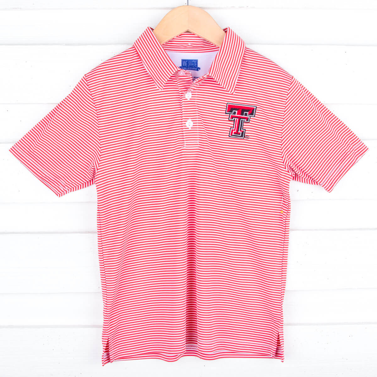Texas Tech Embroidered Red Performance Polo - Image 3