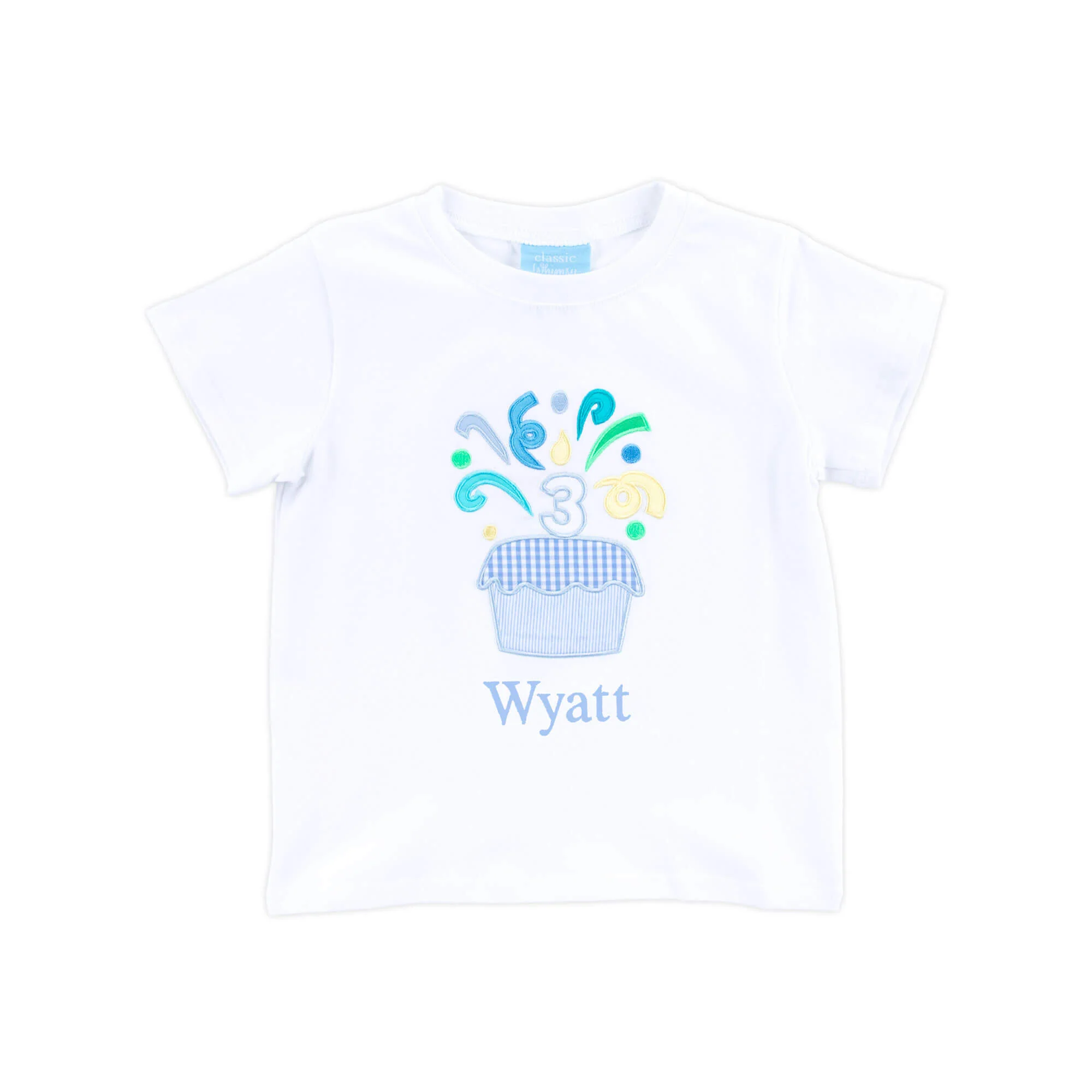 Third Birthday Cupcake Short Sleeve Shirt - Image 2