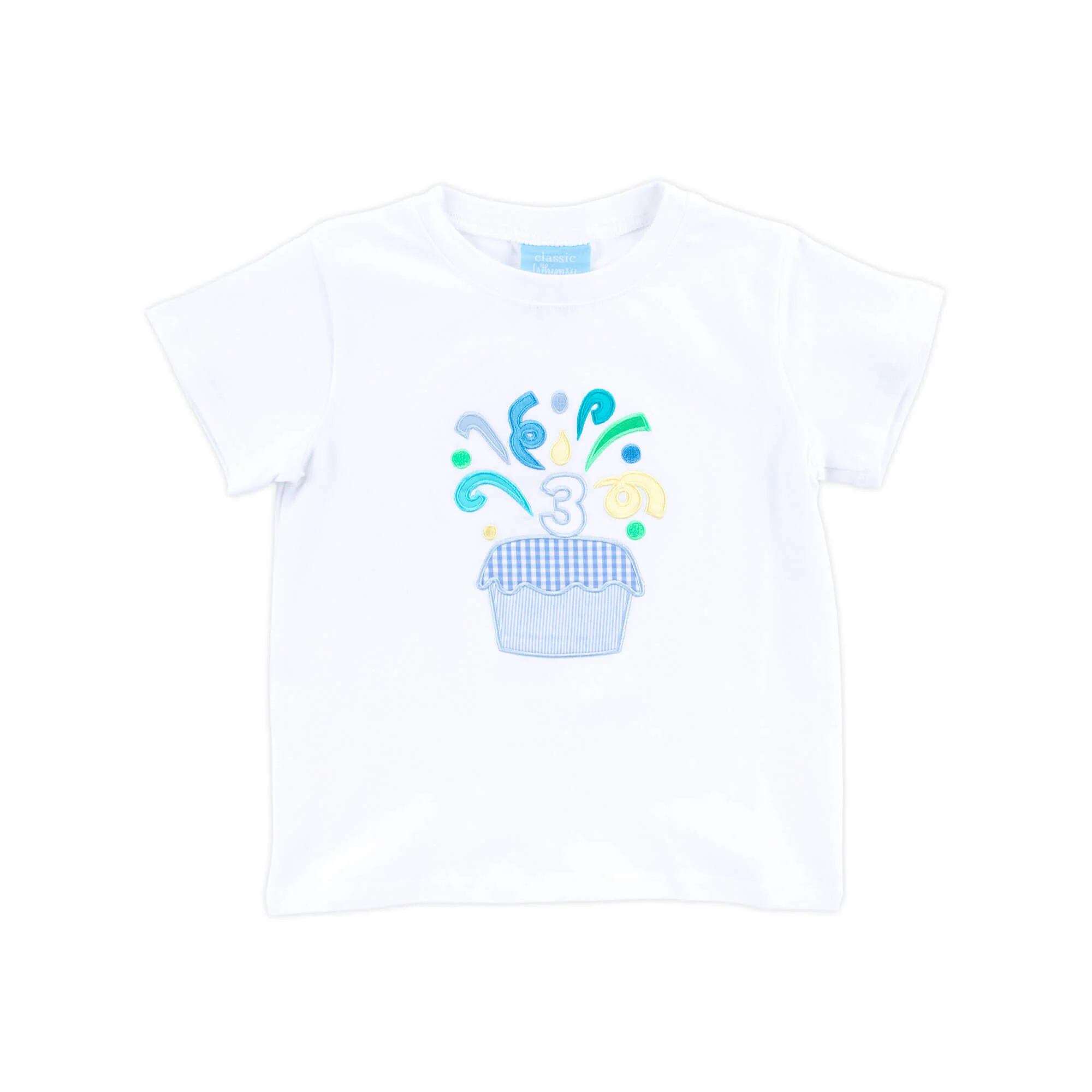 Third Birthday Cupcake Short Sleeve Shirt - Image 5