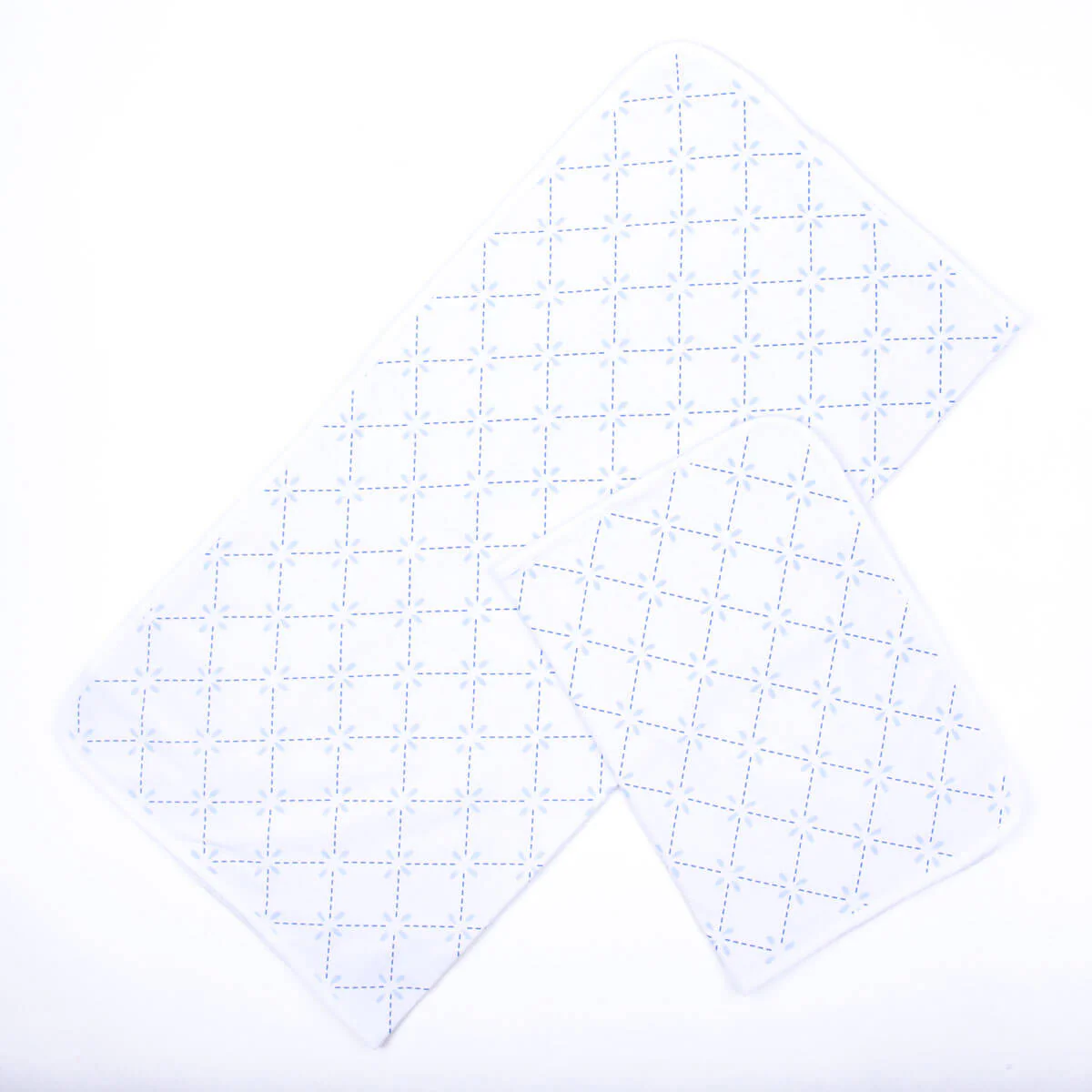 Touch of Blue Receiving Blanket & Burp Cloth Set - Image 3
