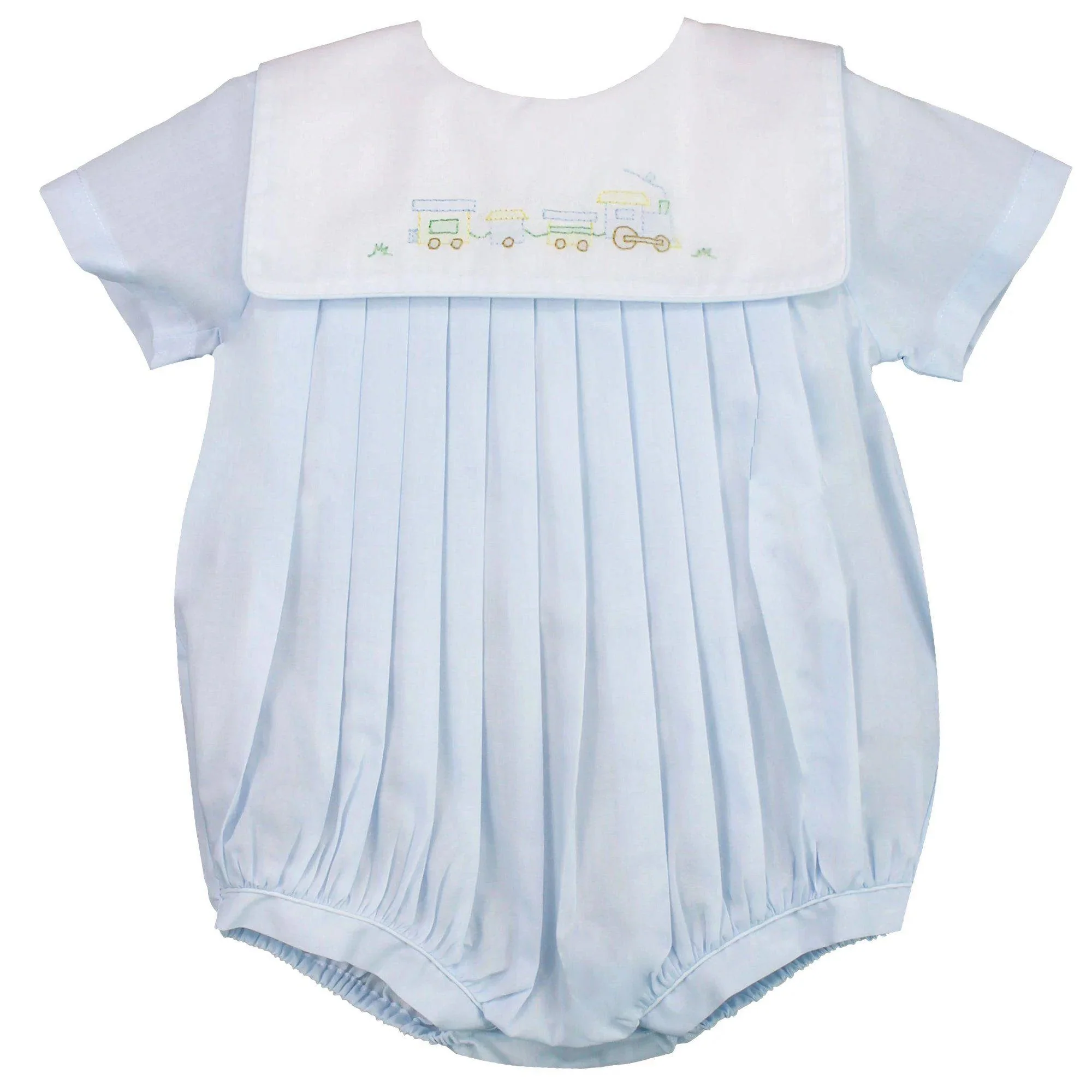 Train Embroidered Bib Bubble - Image 2