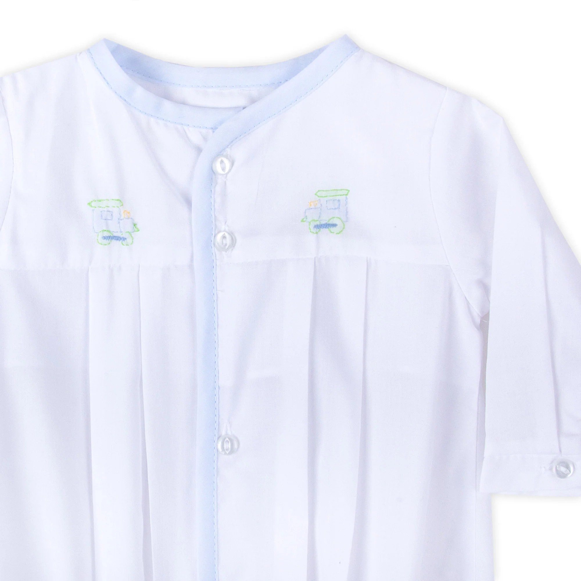 Train Embroidered White Long Sleeve Converter - Image 2