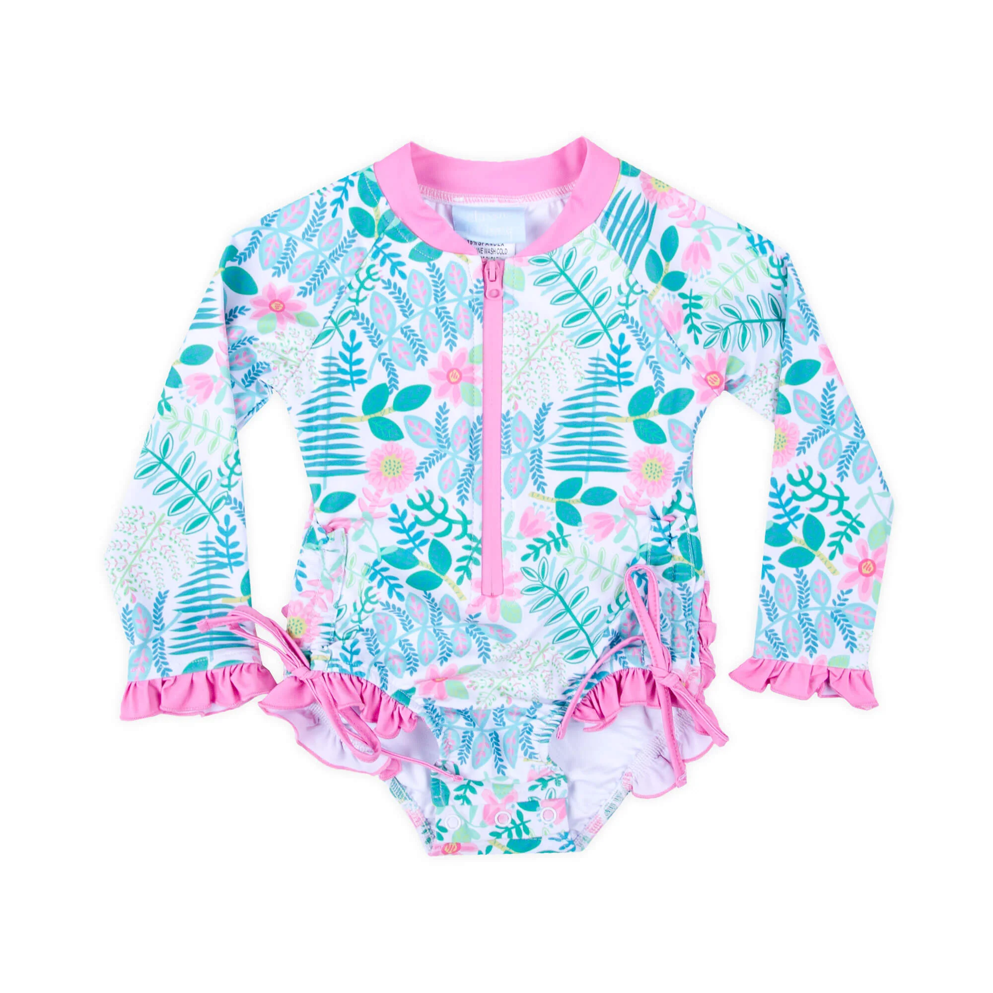 Tropical Island Rash Guard Swimsuit - Image 3
