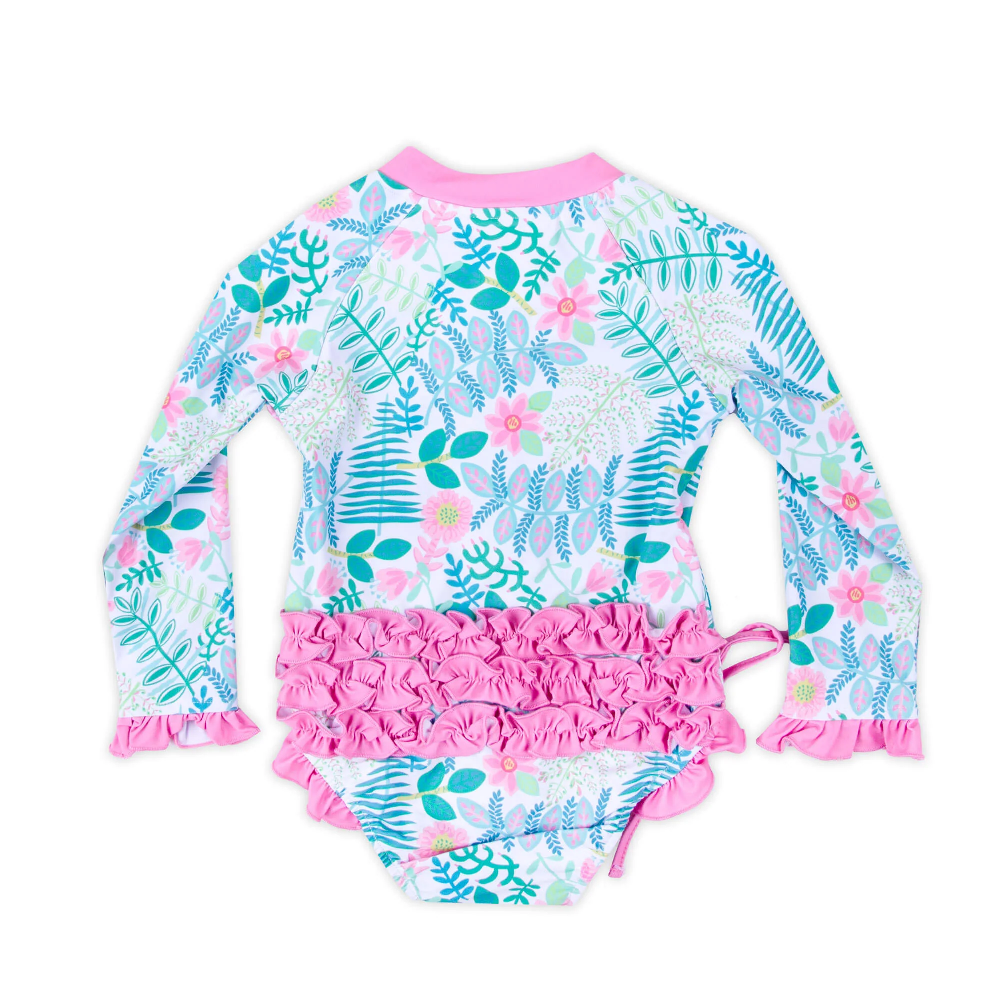 Tropical Island Rash Guard Swimsuit - Image 5