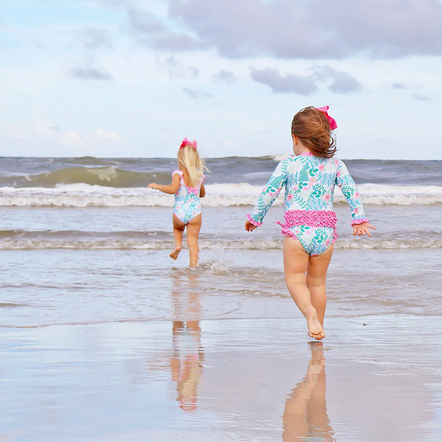 Tropical Island Rash Guard Swimsuit - Image 7