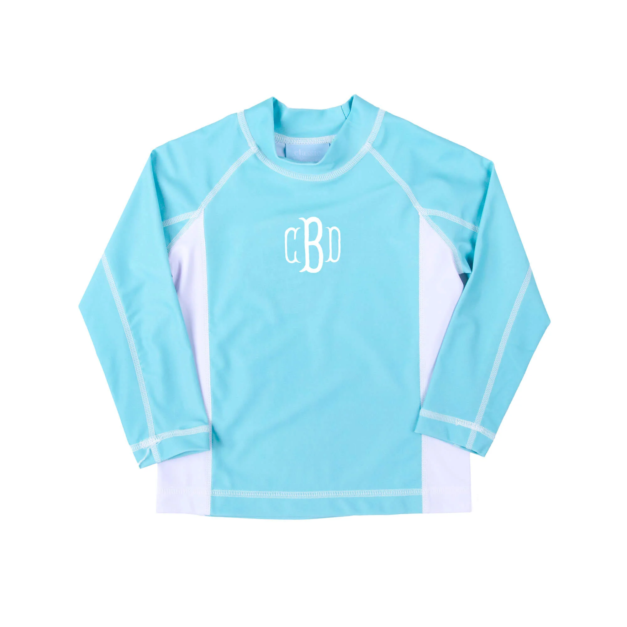 Tropical Island Turquoise Rash Guard - Image 2