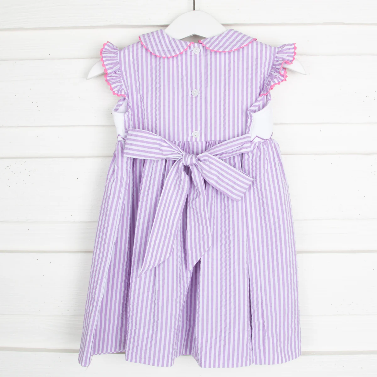 Tulips Smocked Lavender Dress - Image 3