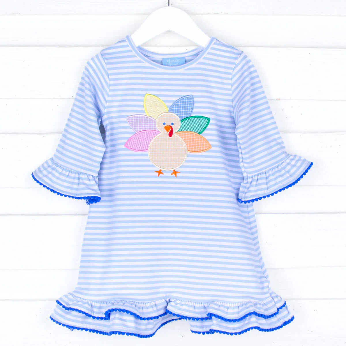Turkey Light Blue Stripe Milly Dress - Image 3