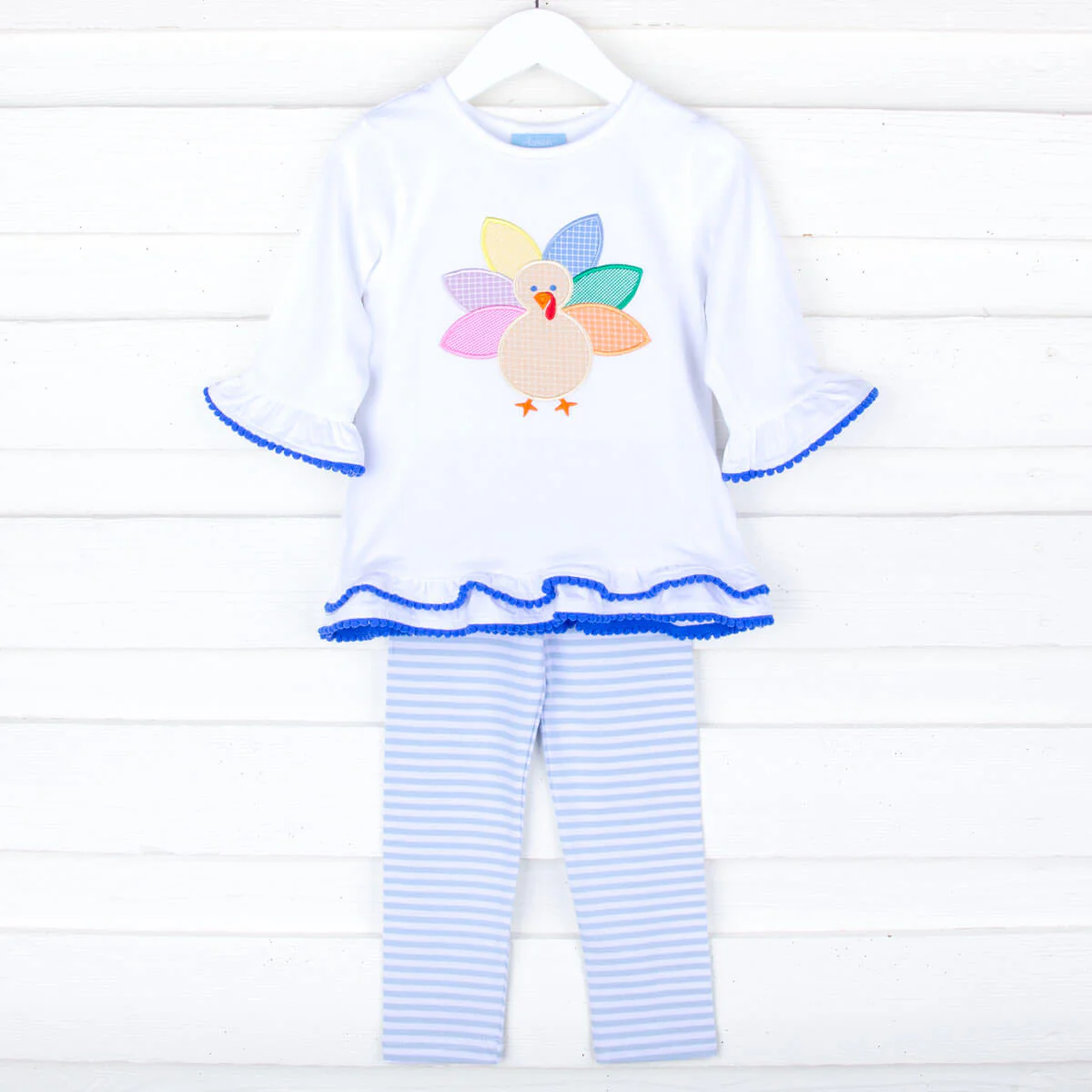 Turkey Light Blue Stripe Milly Legging Set - Image 4