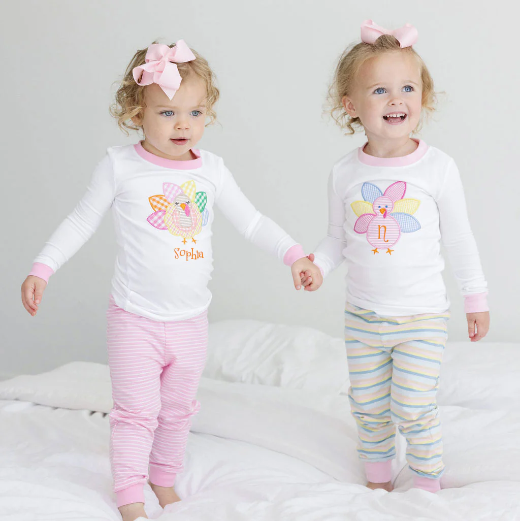 Turkey Colorful Pink Stripe Pajamas - Image 5
