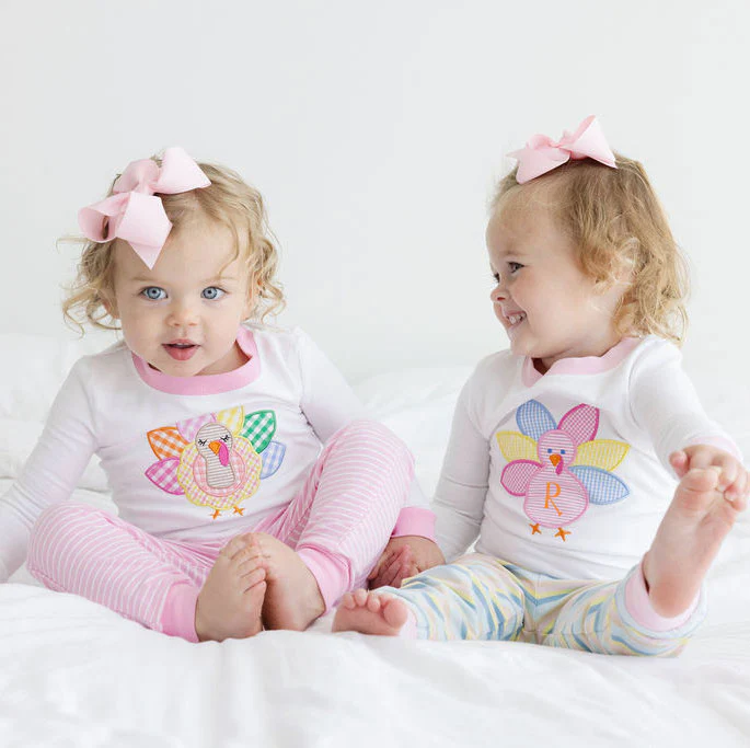 Turkey Colorful Pink Stripe Pajamas - Image 6