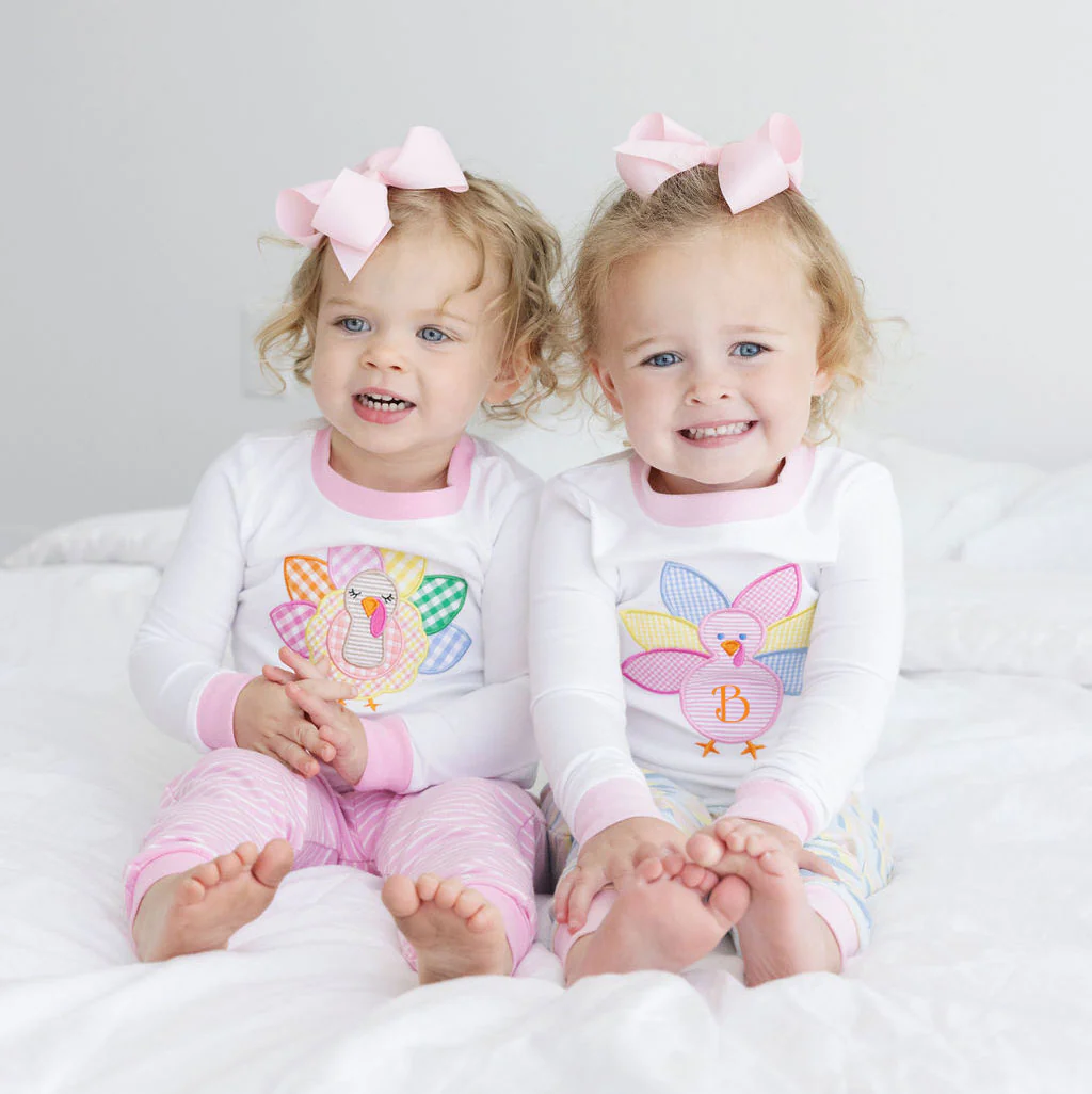 Turkey Colorful Pink Stripe Pajamas - Image 4
