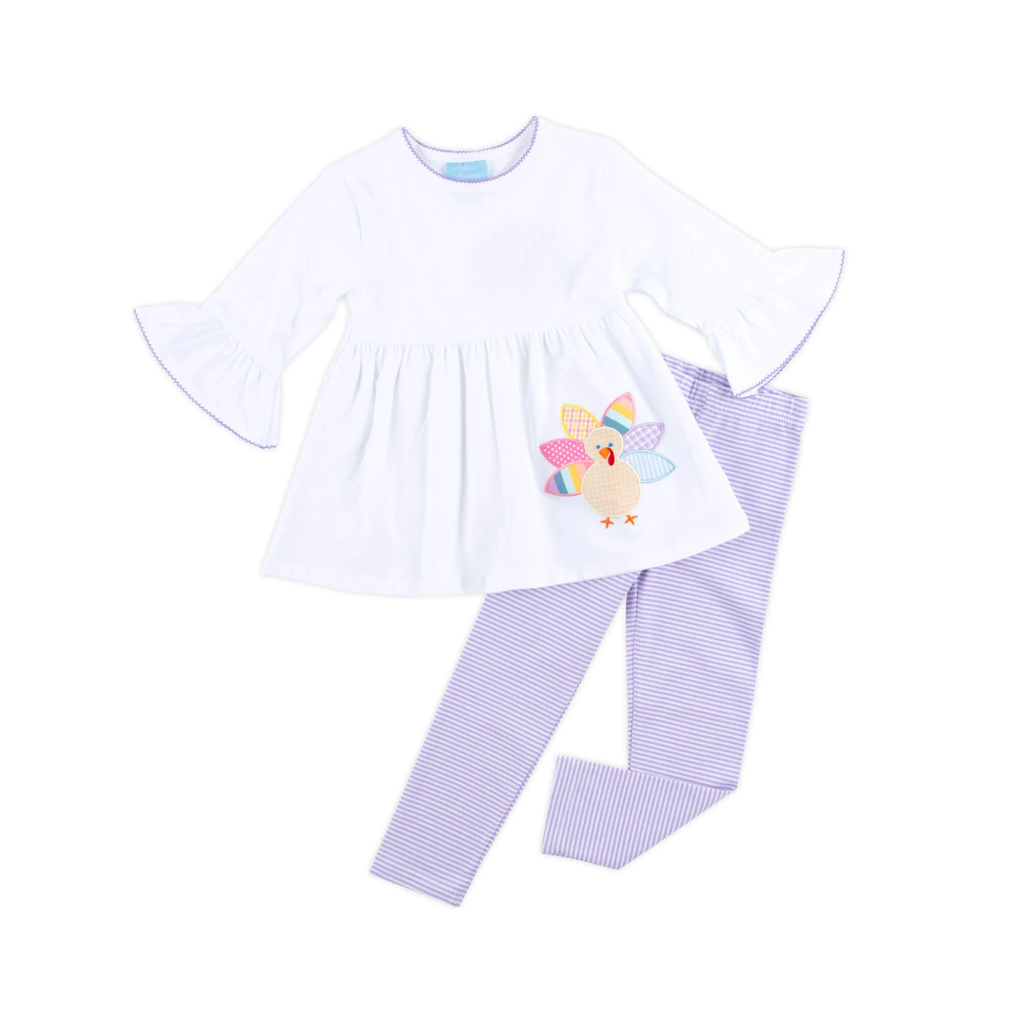 Turkey Purple Stripe Sophia Legging Set - Image 4