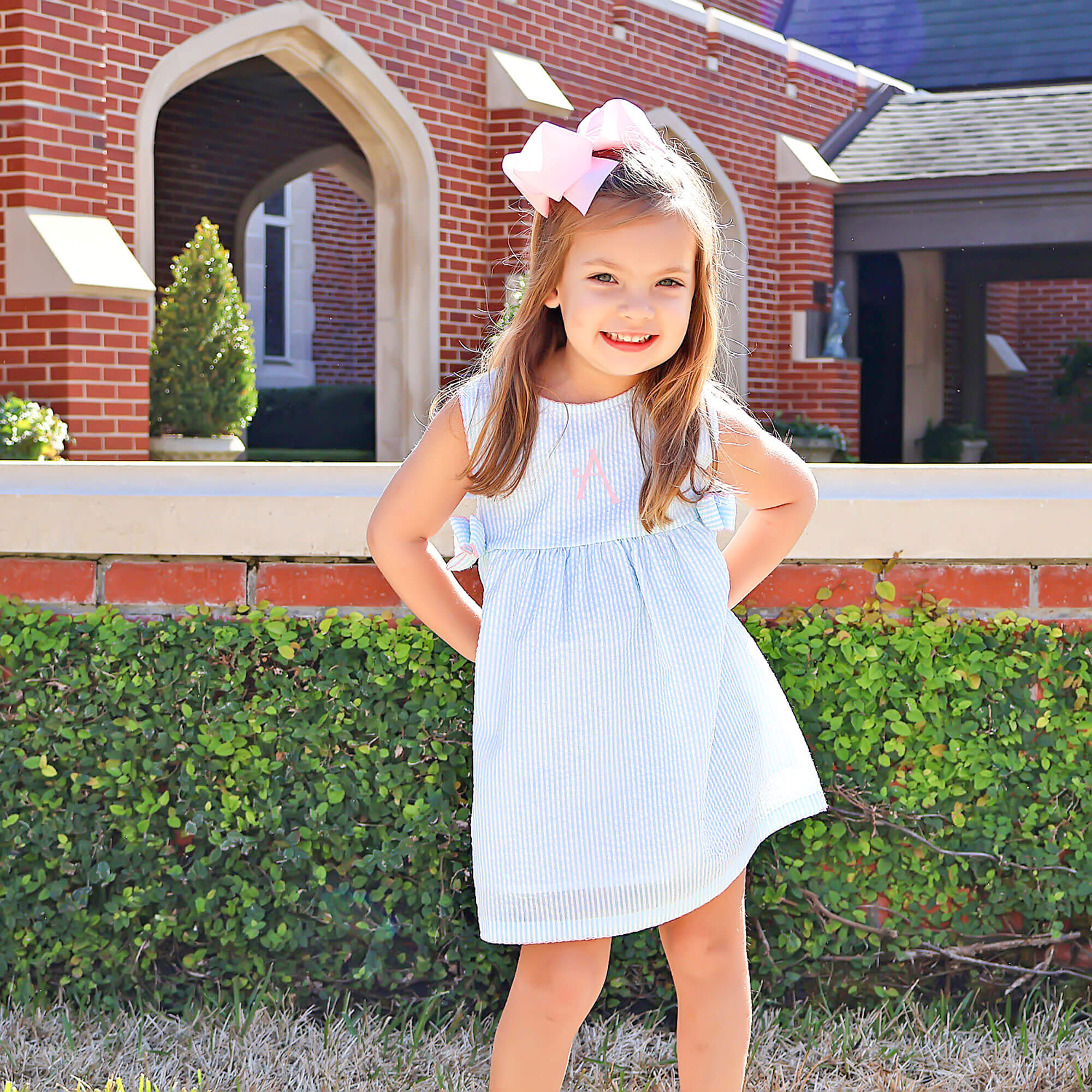 Turquoise Stripe Ellie Dress - Image 3