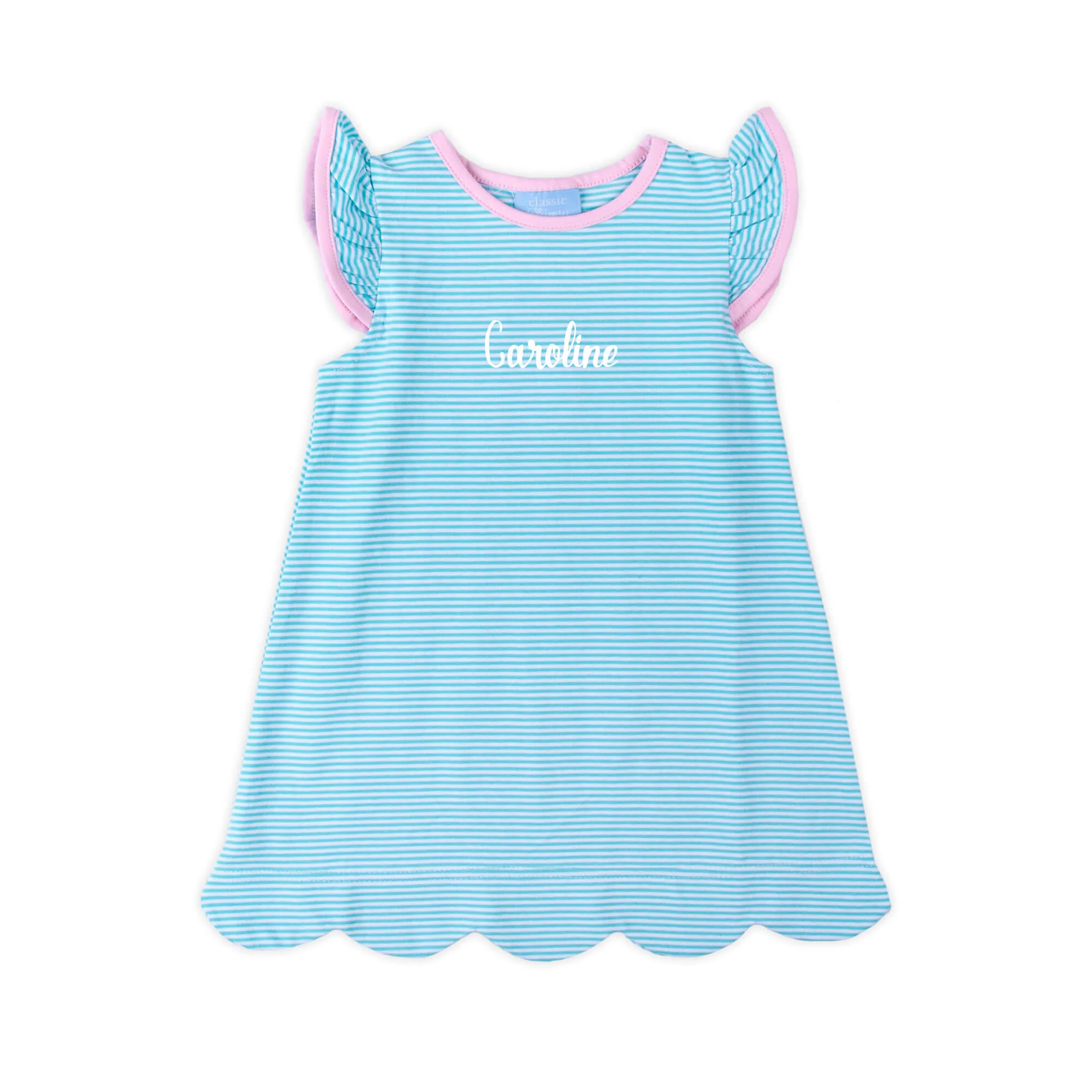 Turquoise Stripe Liv Dress - Image 2