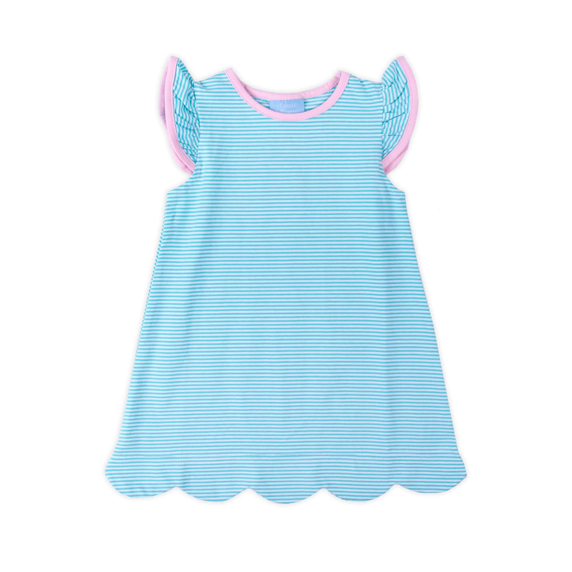 Turquoise Stripe Liv Dress - Image 4