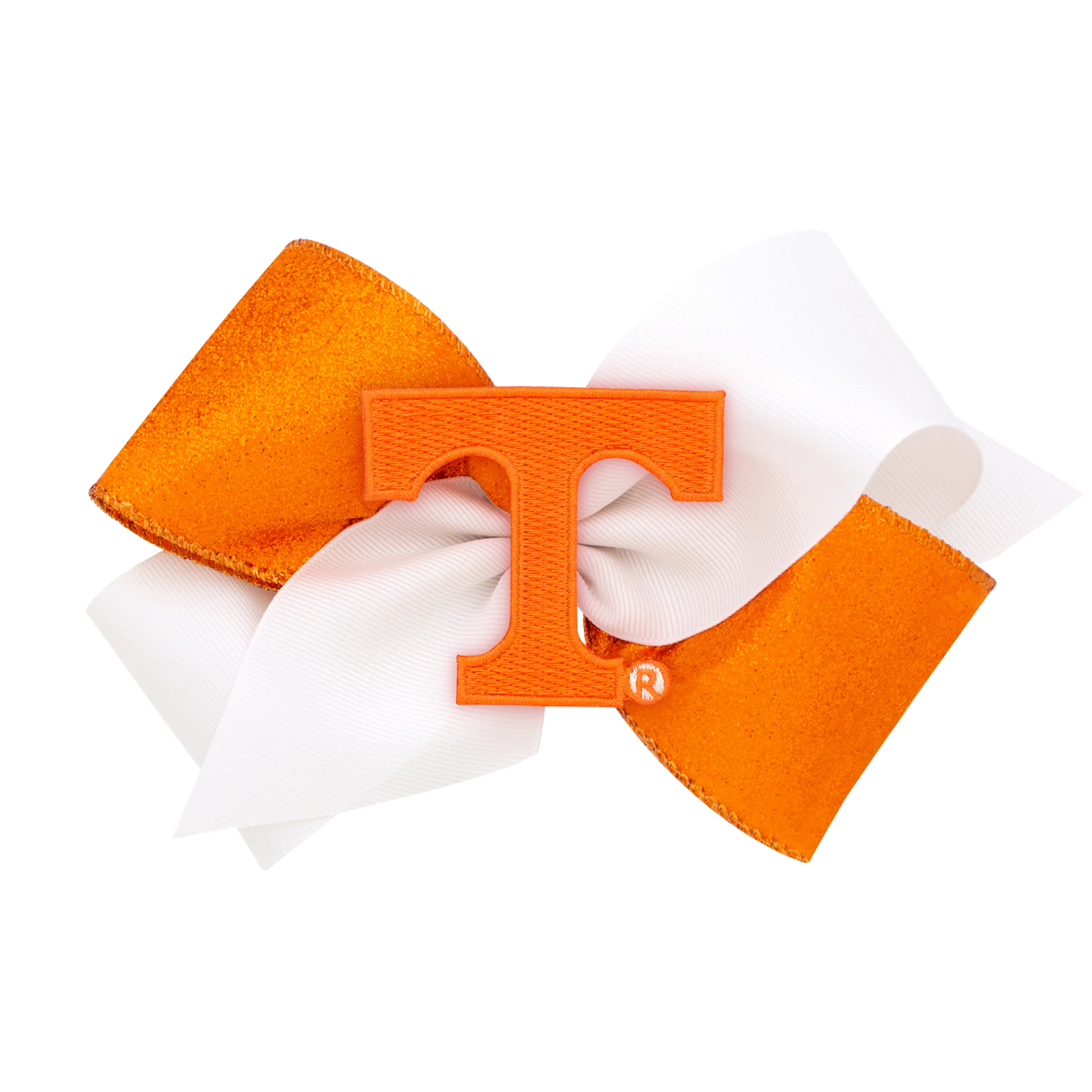 Two-Tone Glitz and Grosgrain Collegiate Bow - Image 13