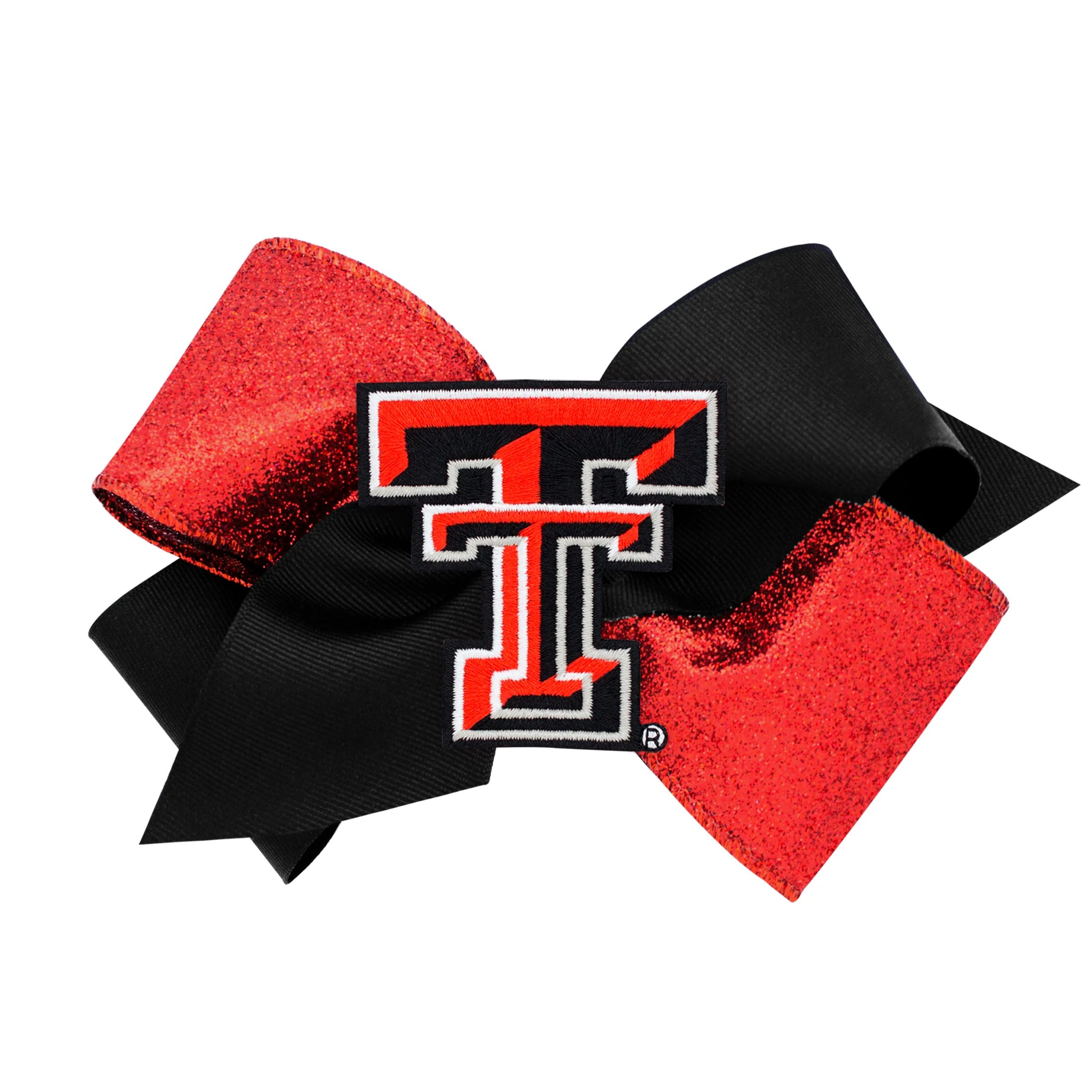Two-Tone Glitz and Grosgrain Collegiate Bow - Image 14