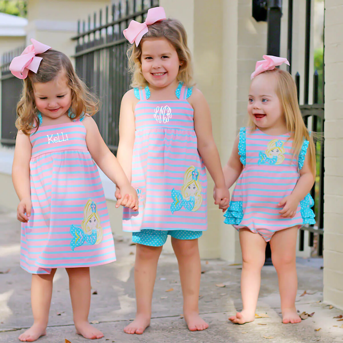 Under The Sea Mermaid Pink Knit Ruffle Bubble - Image 10