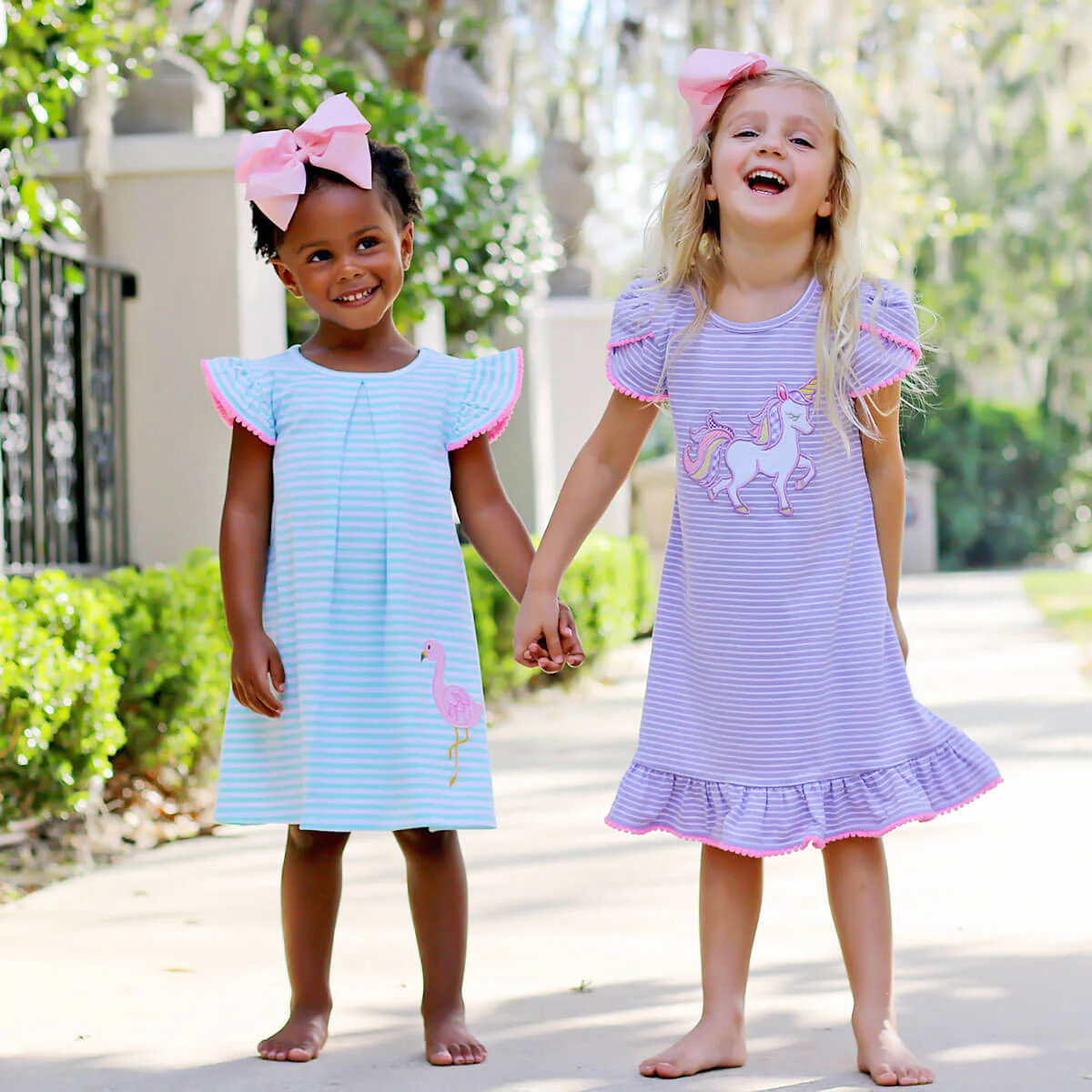 Unicorn Lavender Stripe Milly Dress - Image 8