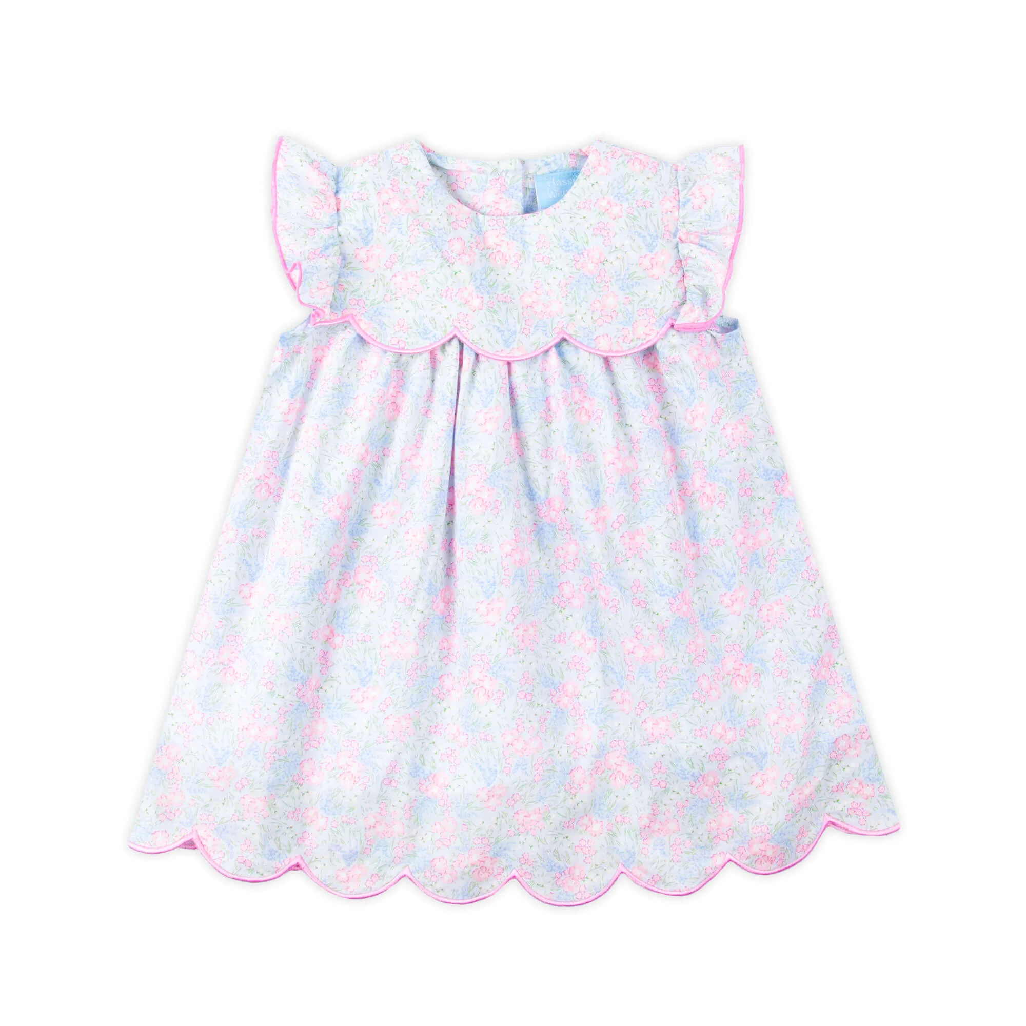 Vintage Garden Blue Floral Amelia Dress - Image 2