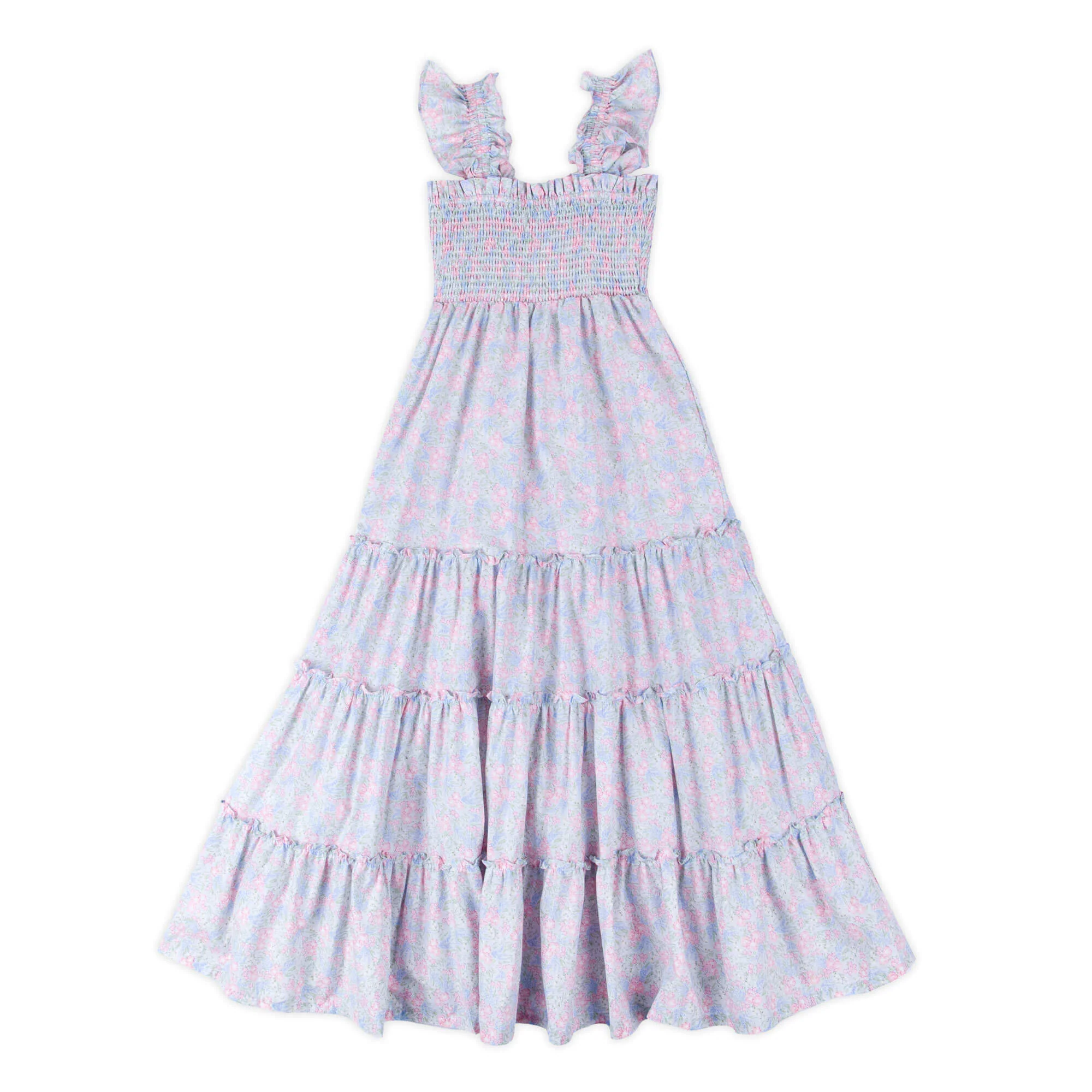 Vintage Garden Blue Smocked Willow Women's Dress - Image 2