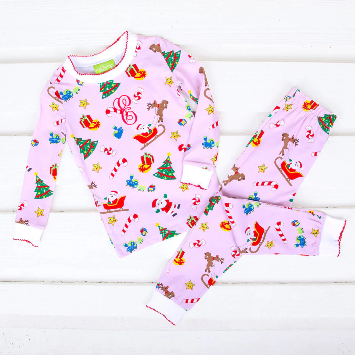 We Believe In Santa Pink Pajamas - Image 2