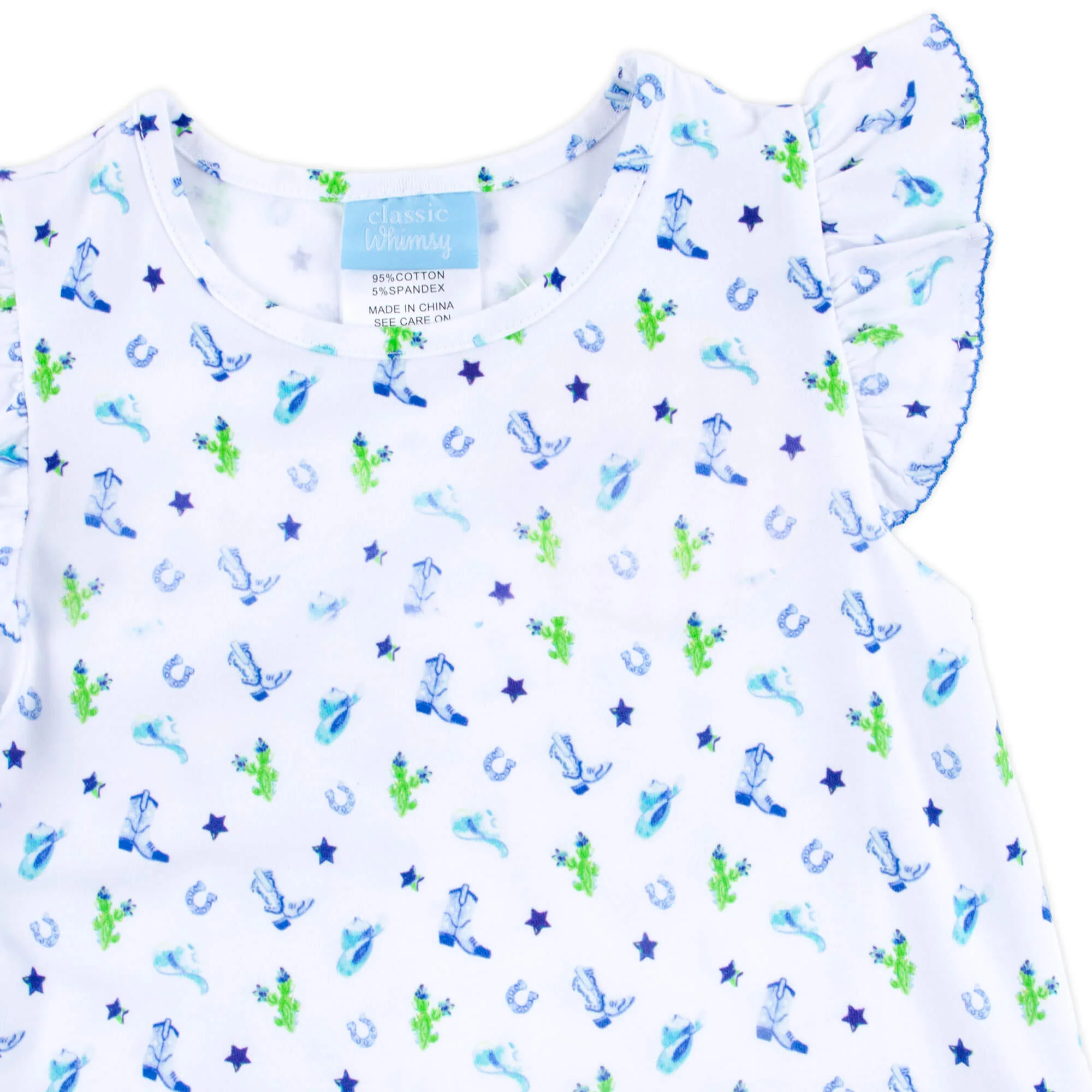 Round Top Blue Adalyn Dress - Image 2