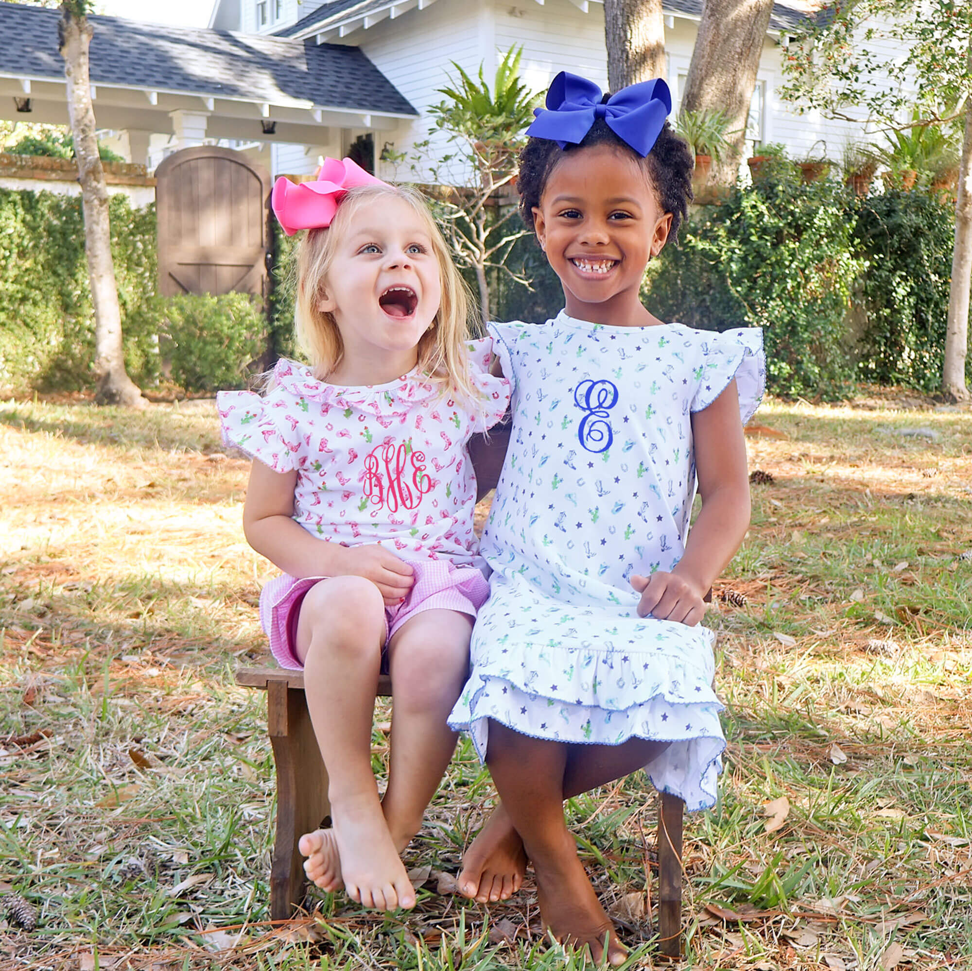 Round Top Blue Adalyn Dress - Image 3