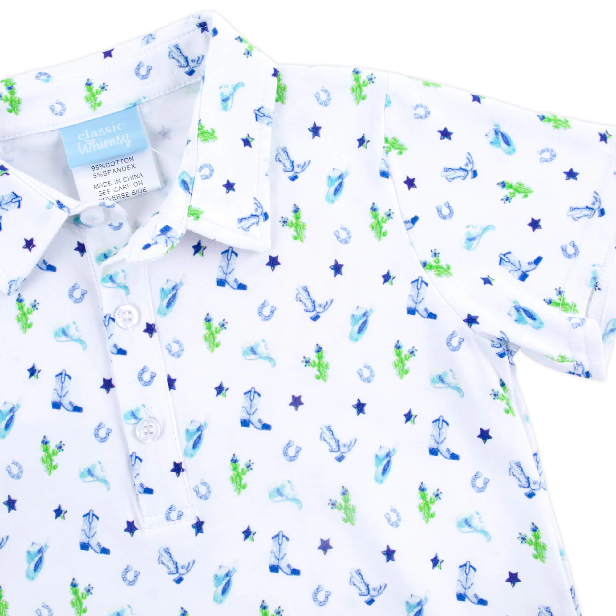 Round Top Blue Polo - Image 2