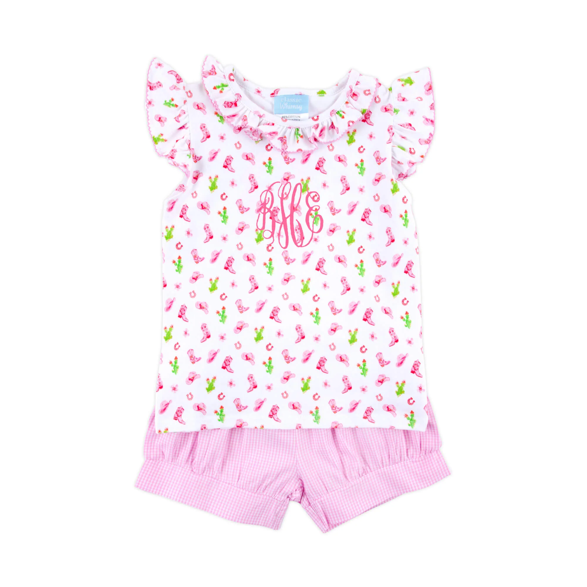 Round Top Pink Adalyn Short Set - Image 4